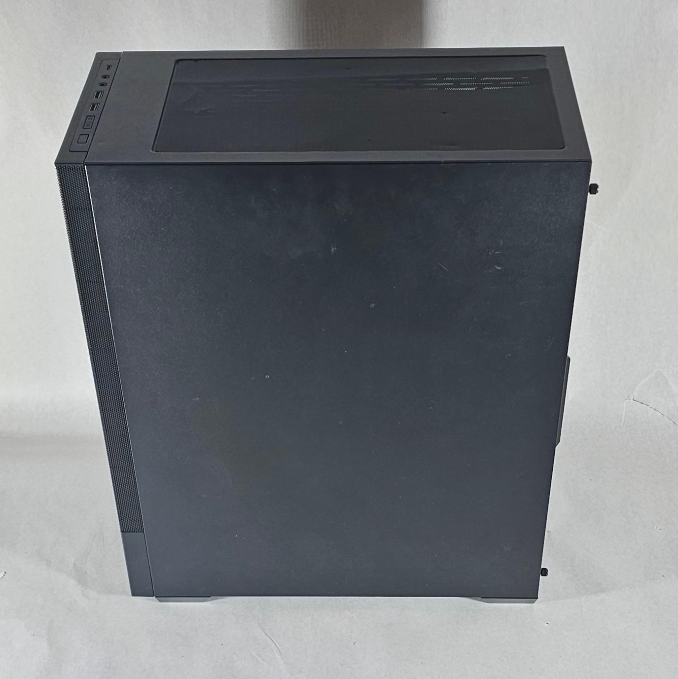 Black PowerSpec PC Case with Tempered Glass w/ 3 Fans