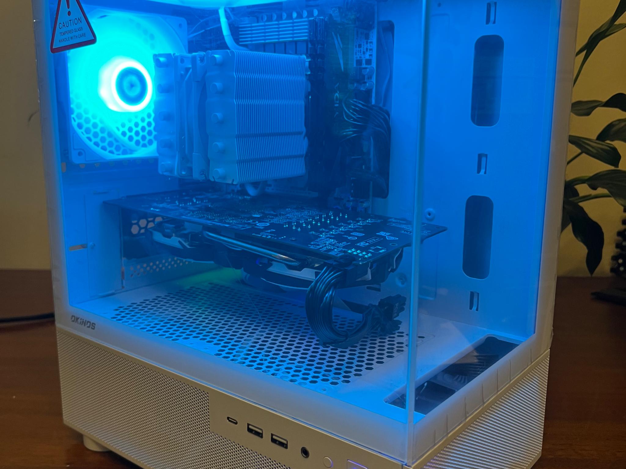 Intel 10 Core White Gaming PC RX 580 1tb SSD 32GB RAM WIFi WINDOWS 10 Pro
