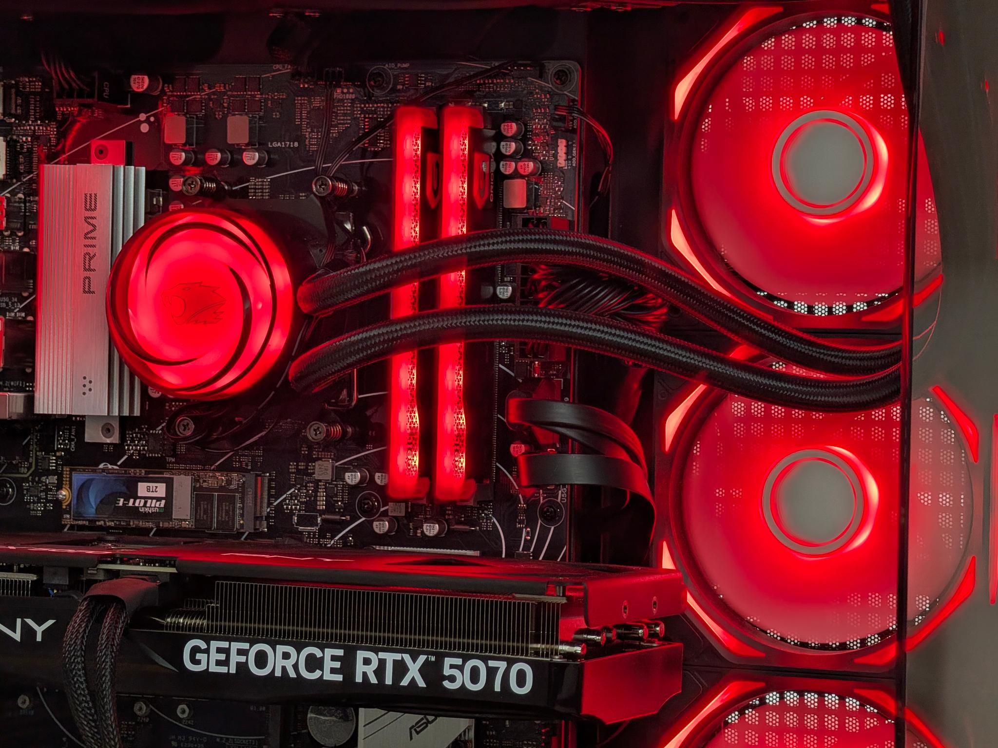 ❤️🖤Ryzen 7 7800x3D | RTX 5070 | 32GB DDR5 | 2TB SSD | Gaming PC🖤❤️