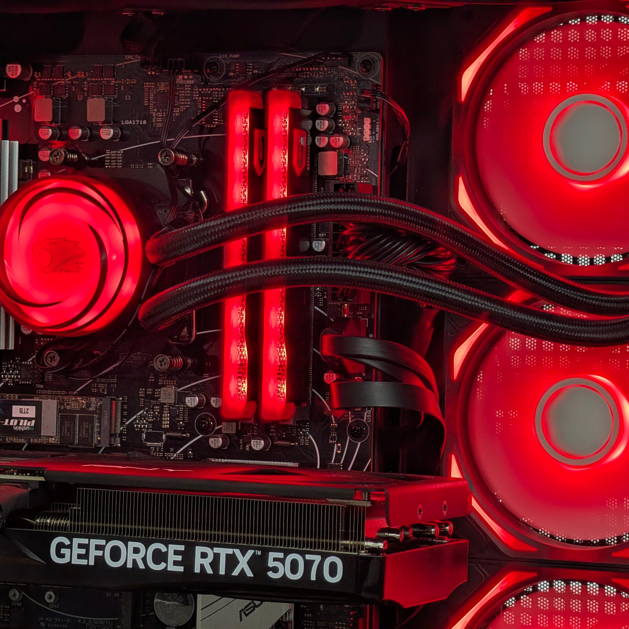 ❤️🖤Ryzen 7 7800x3D | RTX 5070 | 32GB DDR5 | 2TB SSD | Gaming PC🖤❤️
