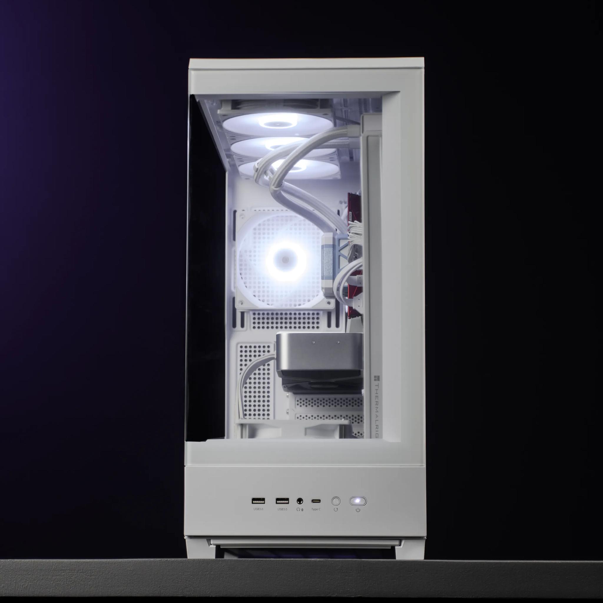 “ProForm 01” RTX 4070 FE i7 14700F 2TB 32GB Windows 11 Liquid Cooled Workstation Gaming PC