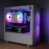 1080p AMD RX 580 + Ryzen 5 2400g White and Black ARGB Custom Gaming PC