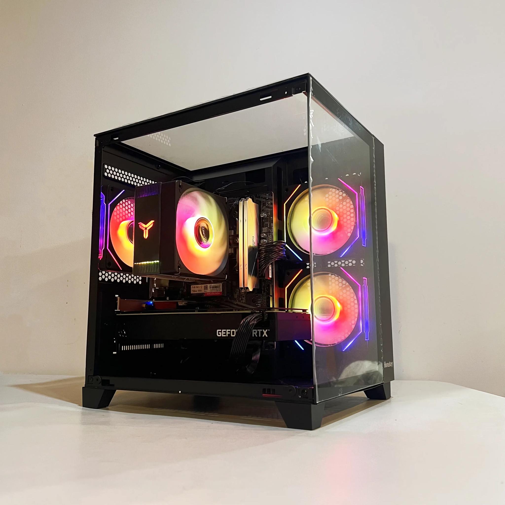 🔥For Sale🔥 RTX 3060Ti 8G|R5-5600|1TB M.2|16GB RAM|ARGB Fans|WIFI||DepxTech Pre-Built PC