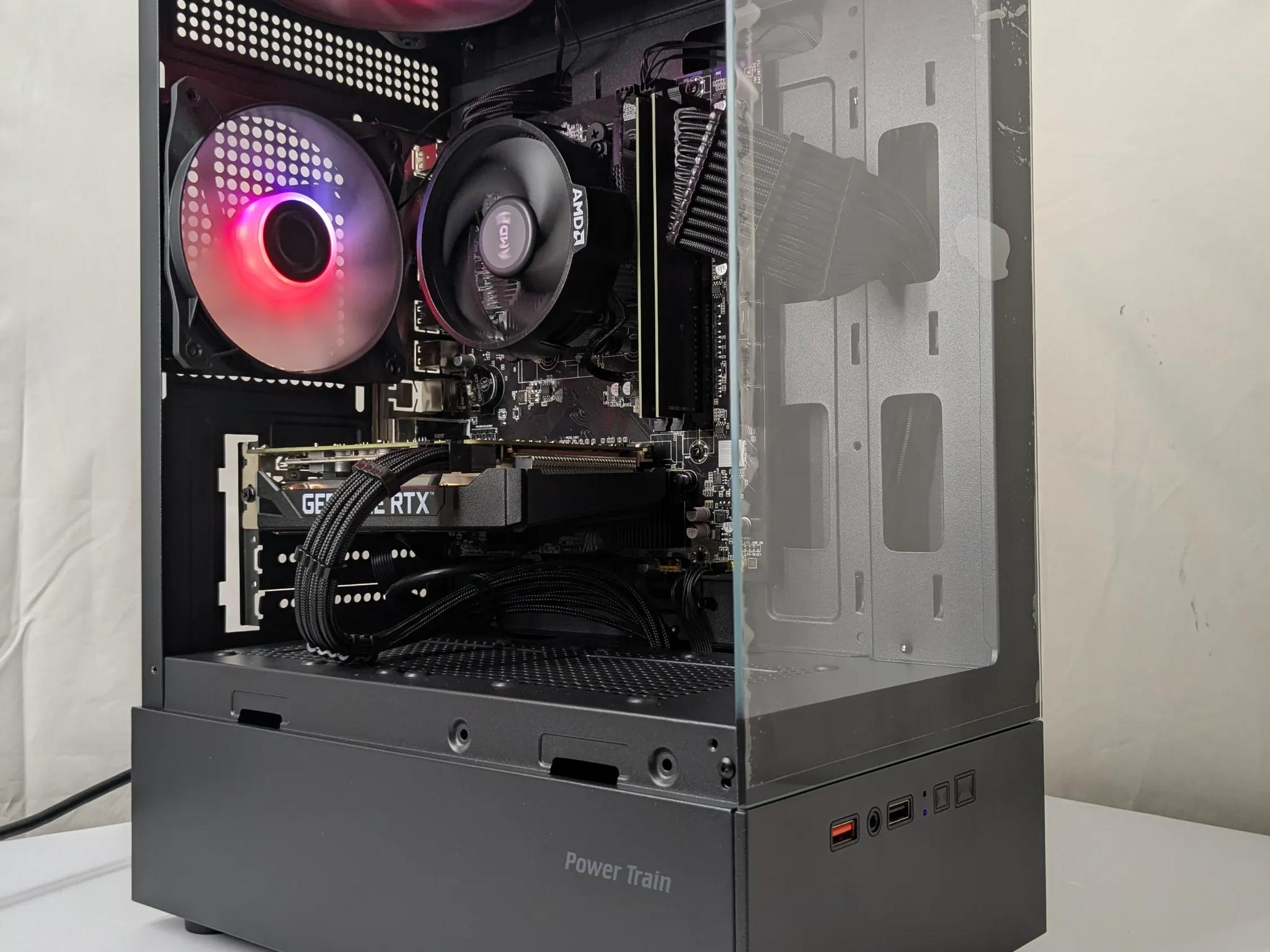 All Black Gaming PC – Ryzen 5 + RTX 2060 – 16GB RAM – 500GB NVMe