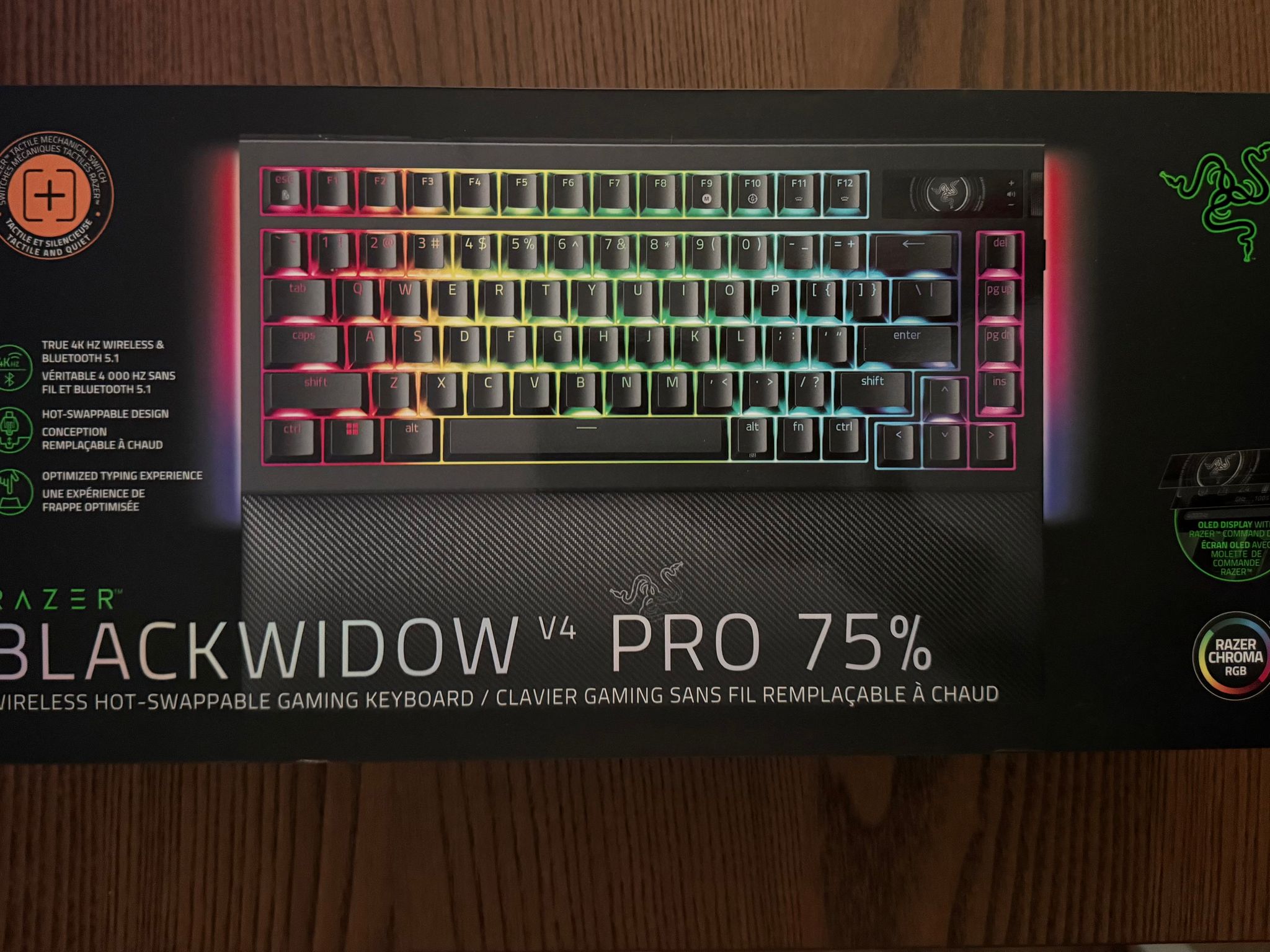 Razer Blackwidow v4 Pro 75% OLED