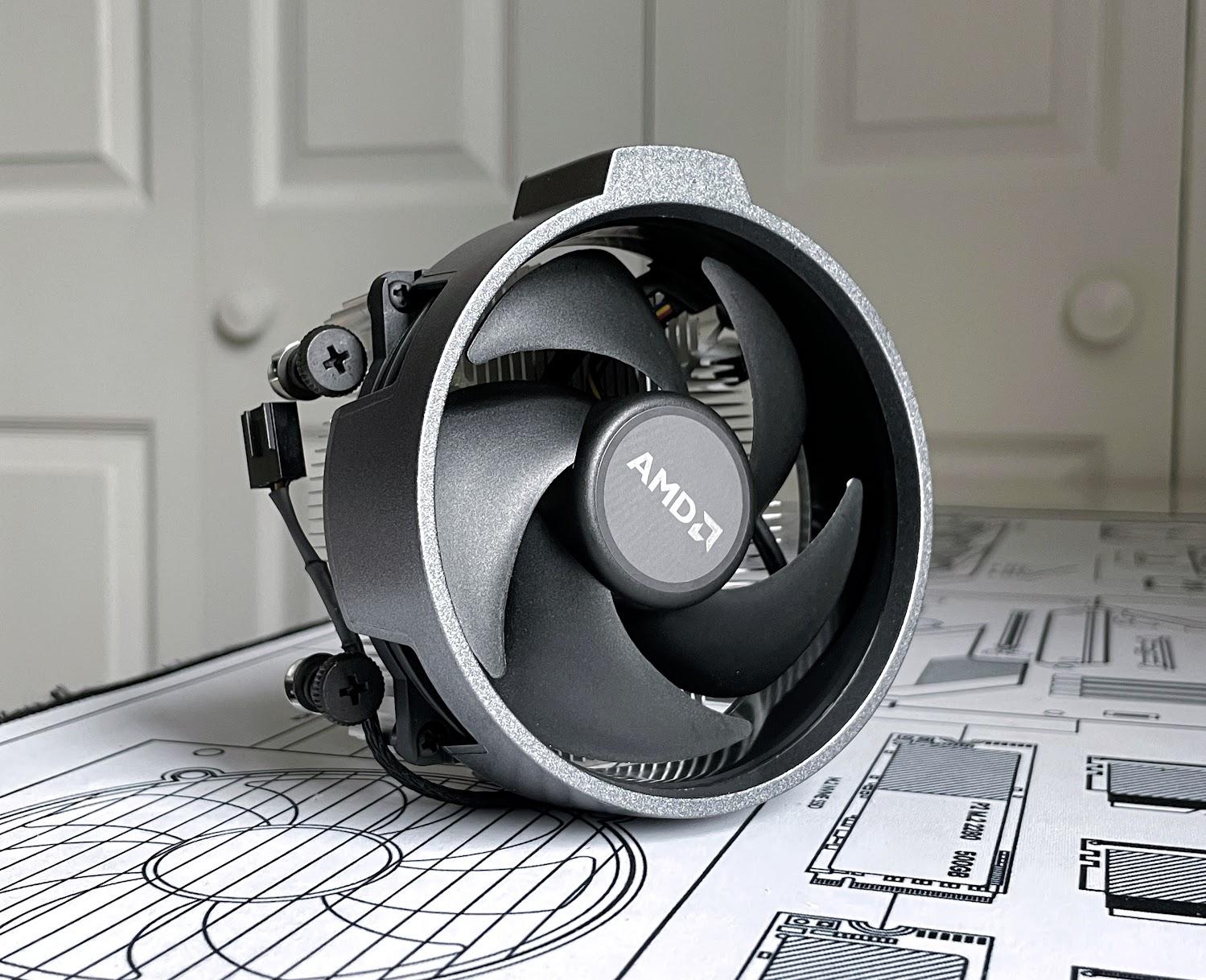 TITANIUM - 1 of 1 AMD Wraith Stealth Socket AM4/AM5 4-Pin Custom Painted Stock Cooler
