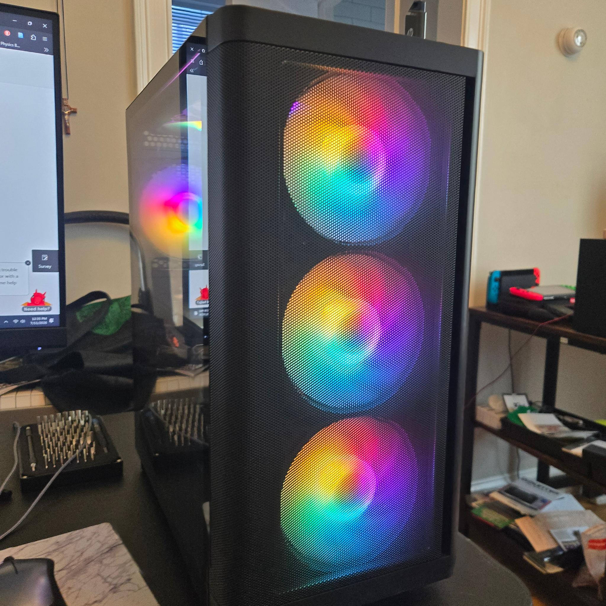 Custom Budget Gaming PC (AMD Ryzen 5 5500, RTX 2070, 16 GB DDR4 Ram, 1.5 TB Nvme SSD, 300 GB HDD)