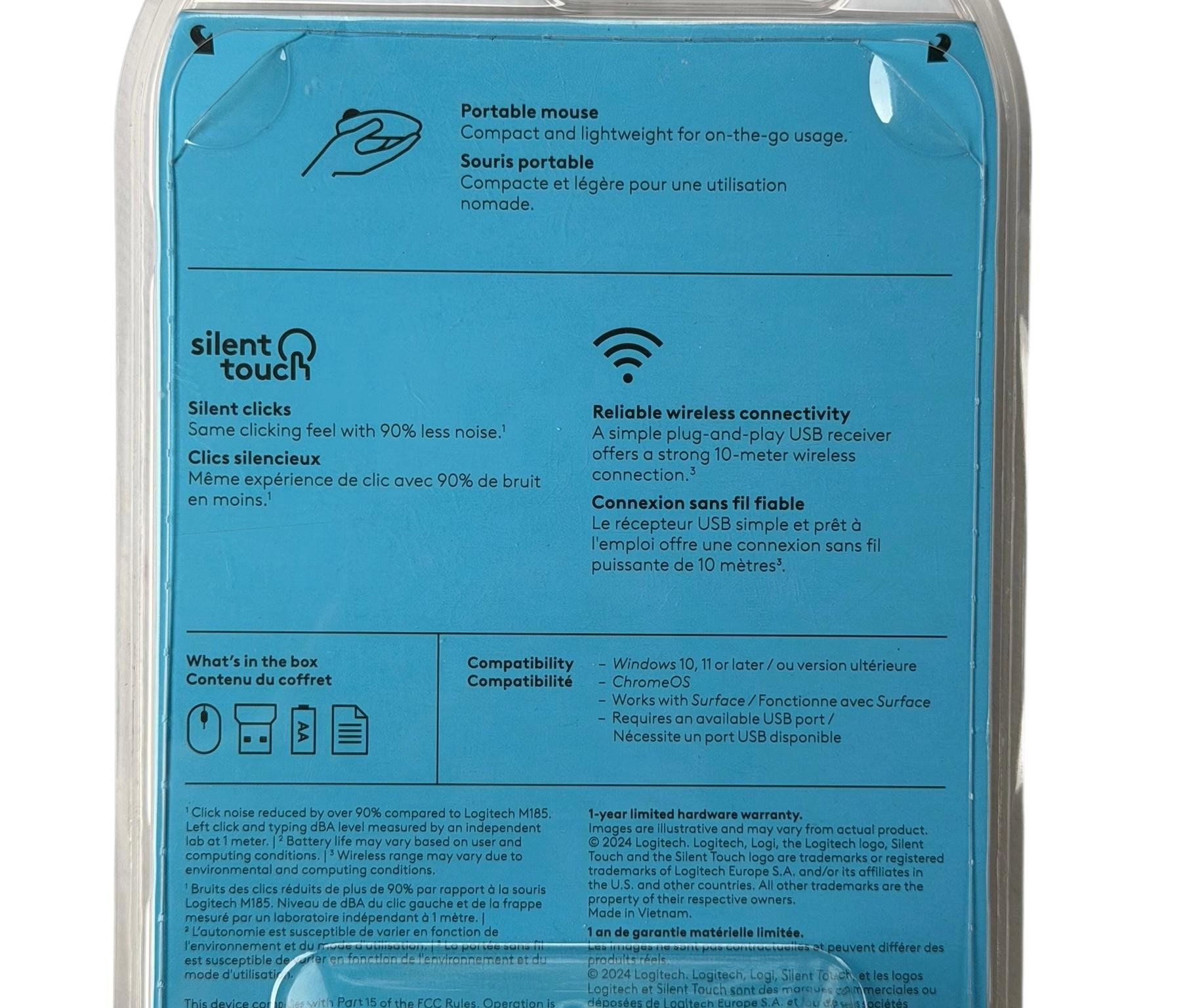 Logitech M340 (Blue) Wireless USB Mouse - FACTORY SEALED