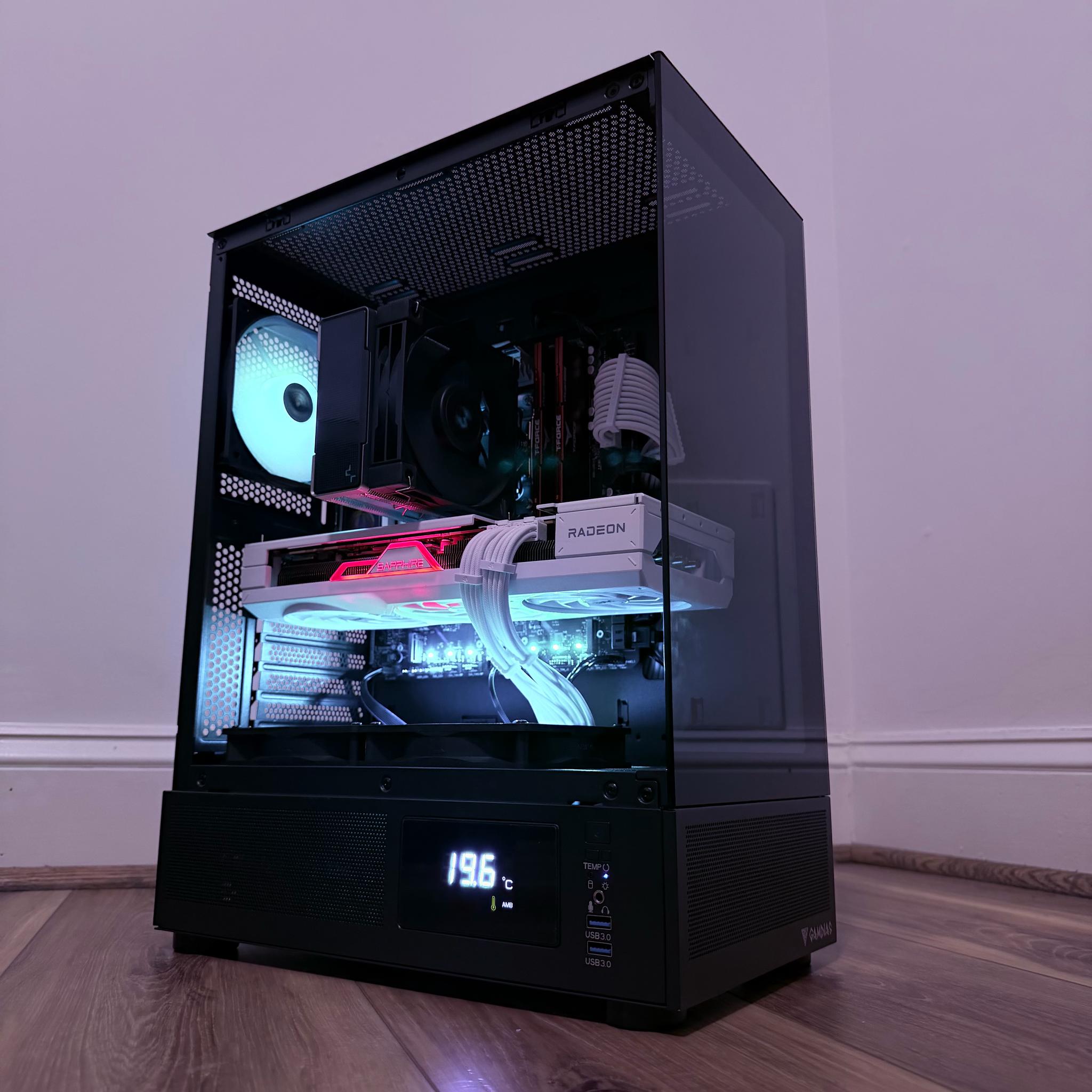 🔵⚪️"Sonic Pulse"⚪️🔵| 1440p/4k Gaming | RX 7800XT 16GB | 32GB DDR5 | i5 13400F | 1.75tb SSD | Win11