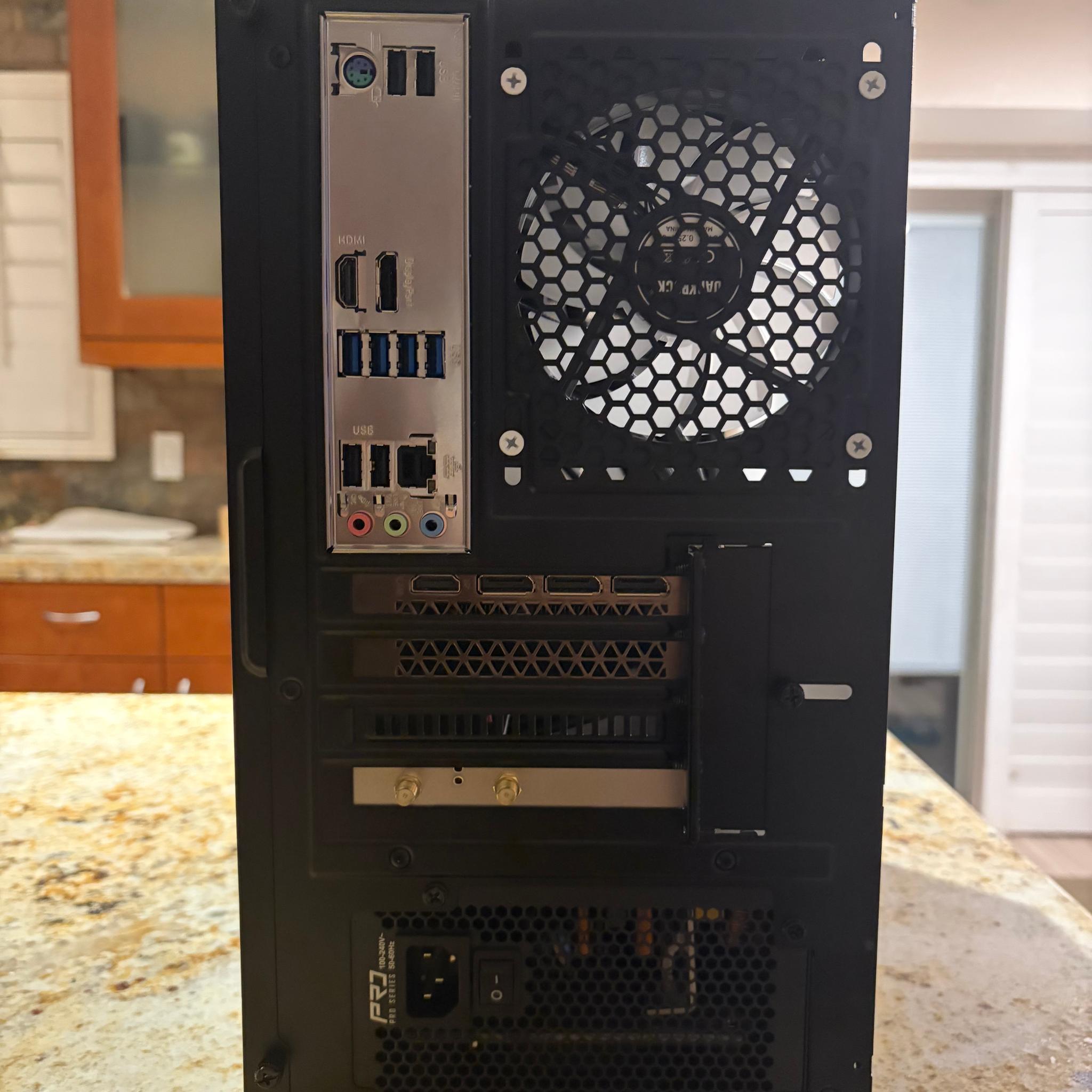 Black Gaming PC | RTX 3060 12GB | RYZEN 5 3600 | 16GB RAM | 500GB NVME SSD | Wi-Fi + BT PCIE
