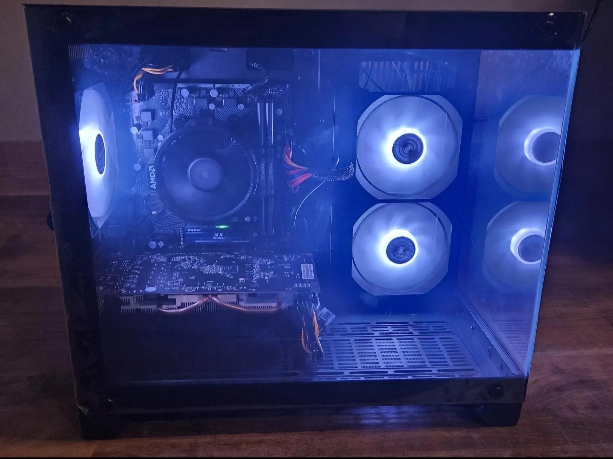 Custom Gaming PC | Ryzen 5 5500, RX580 2048SP 8GB, 16GB DDR4, 1TB Nvme SSD, Windows 11 Pro, Wifi USB