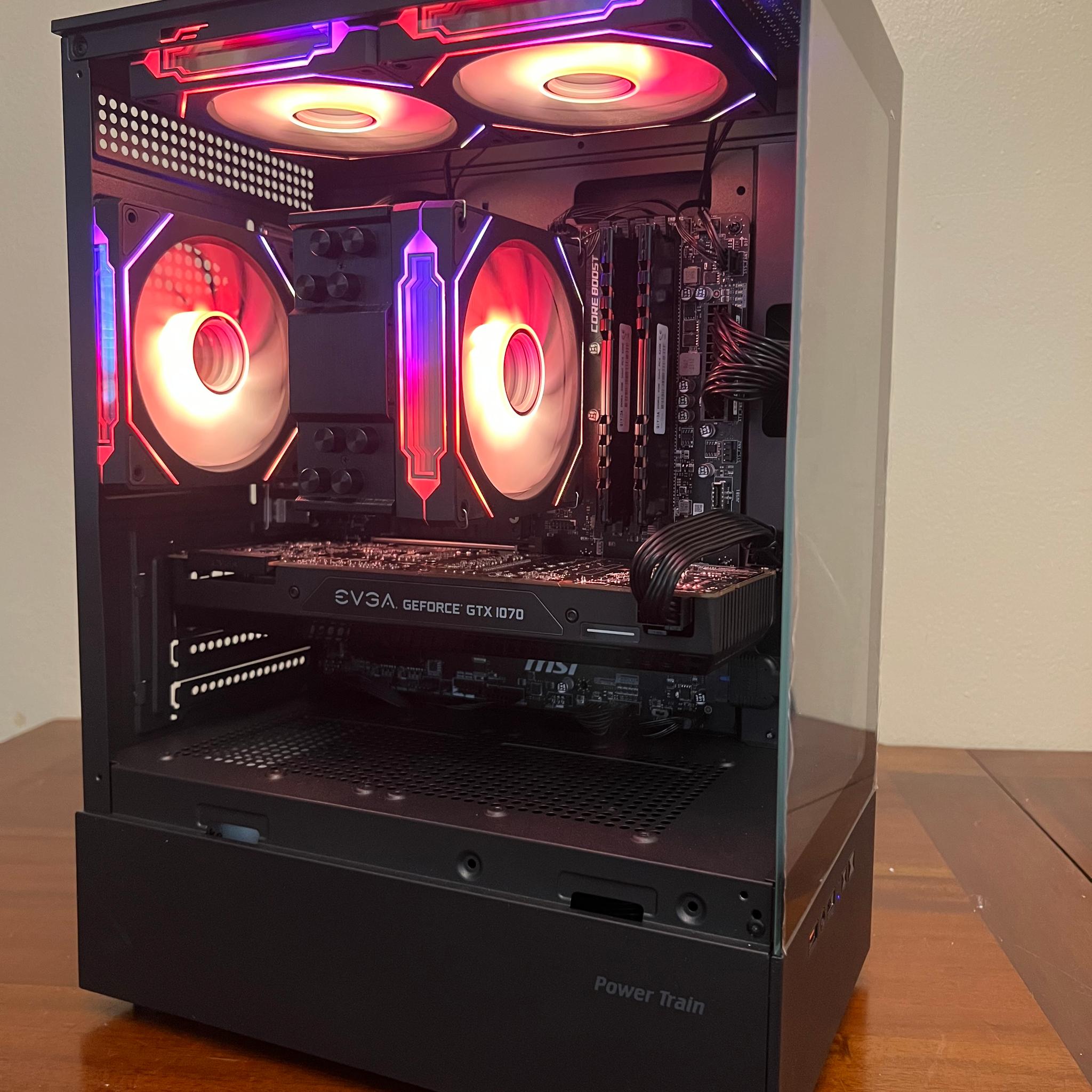 Ryzen R5 2600 Gaming PC GTX 1070 512GB NVME SSD 16GB RAM WIFi WINDOWS 11 Pro