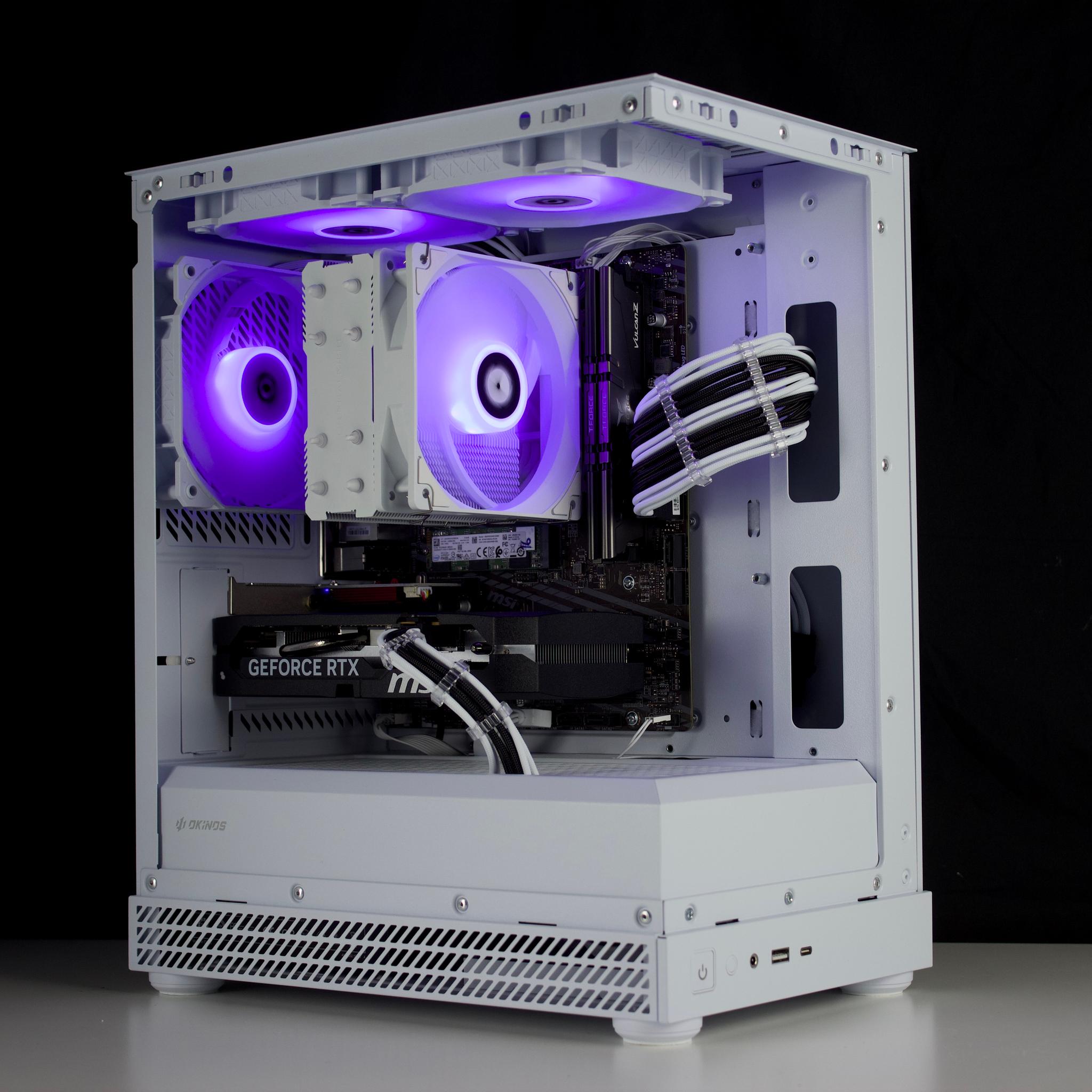 ⚪️ ⚫️ Clean Gaming PC | RTX 5050, Ryzen 5 5500, 16GB RAM, 512GB NVMe SSD | ARGB Control | ⚫️⚪️