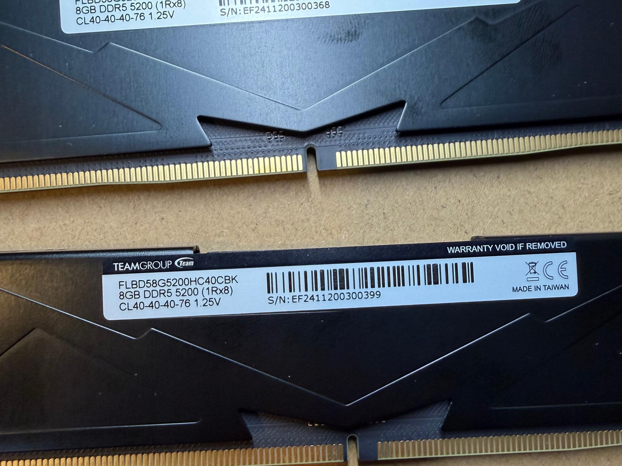 TEAMGROUP T-Force Vulcan 16GB DDR5-5600 (2x8GB) - Image 2