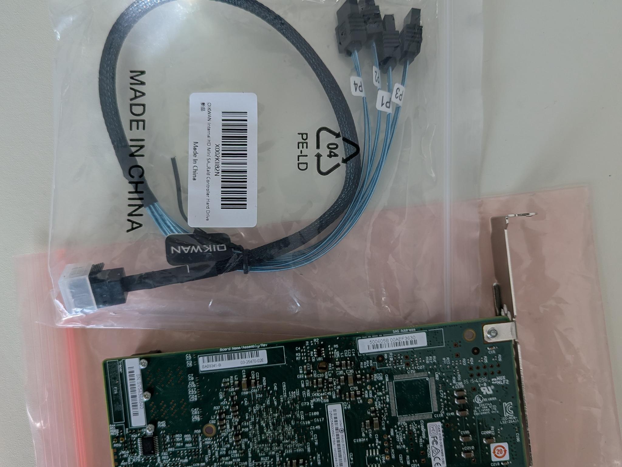 LSI Logic MegaRAID SAS 9341-8i LSI00407 Card