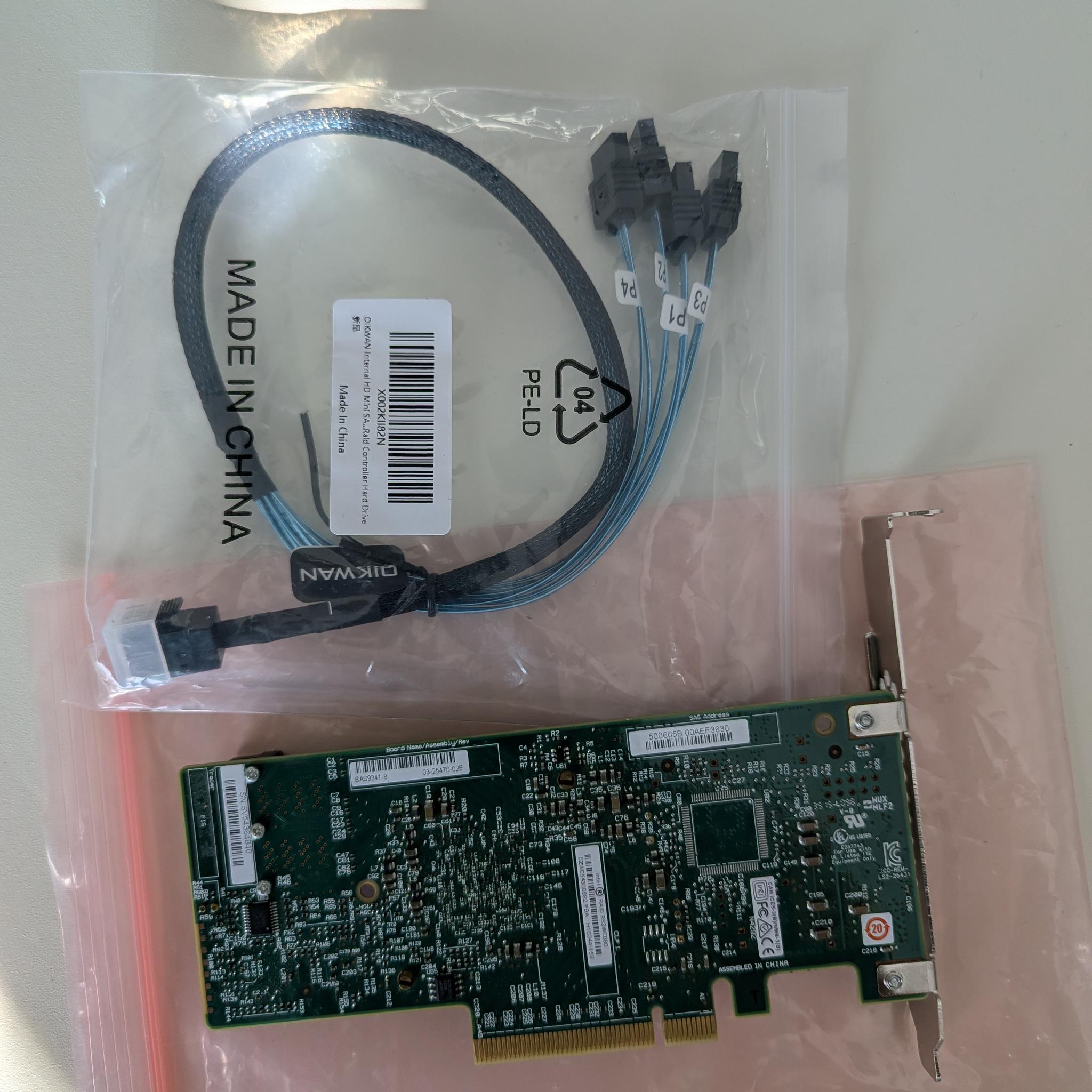 LSI Logic MegaRAID SAS 9341-8i LSI00407 Card