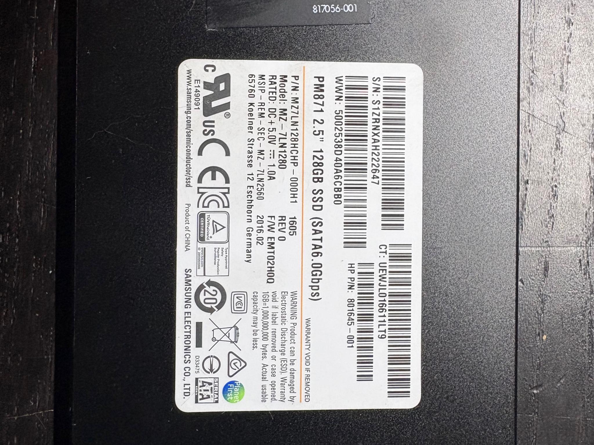Samsung 128GB SSD