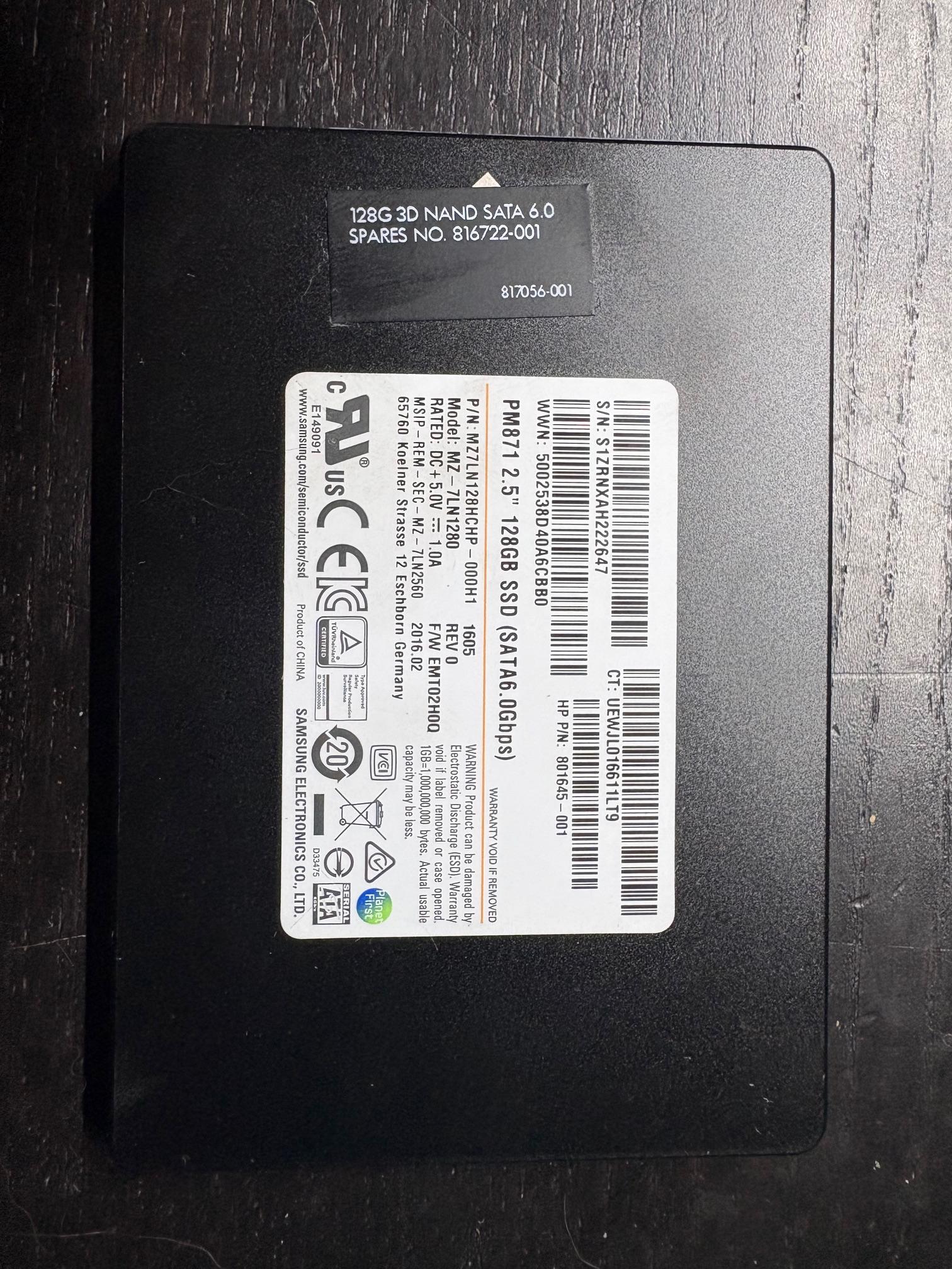 Samsung 128GB SSD