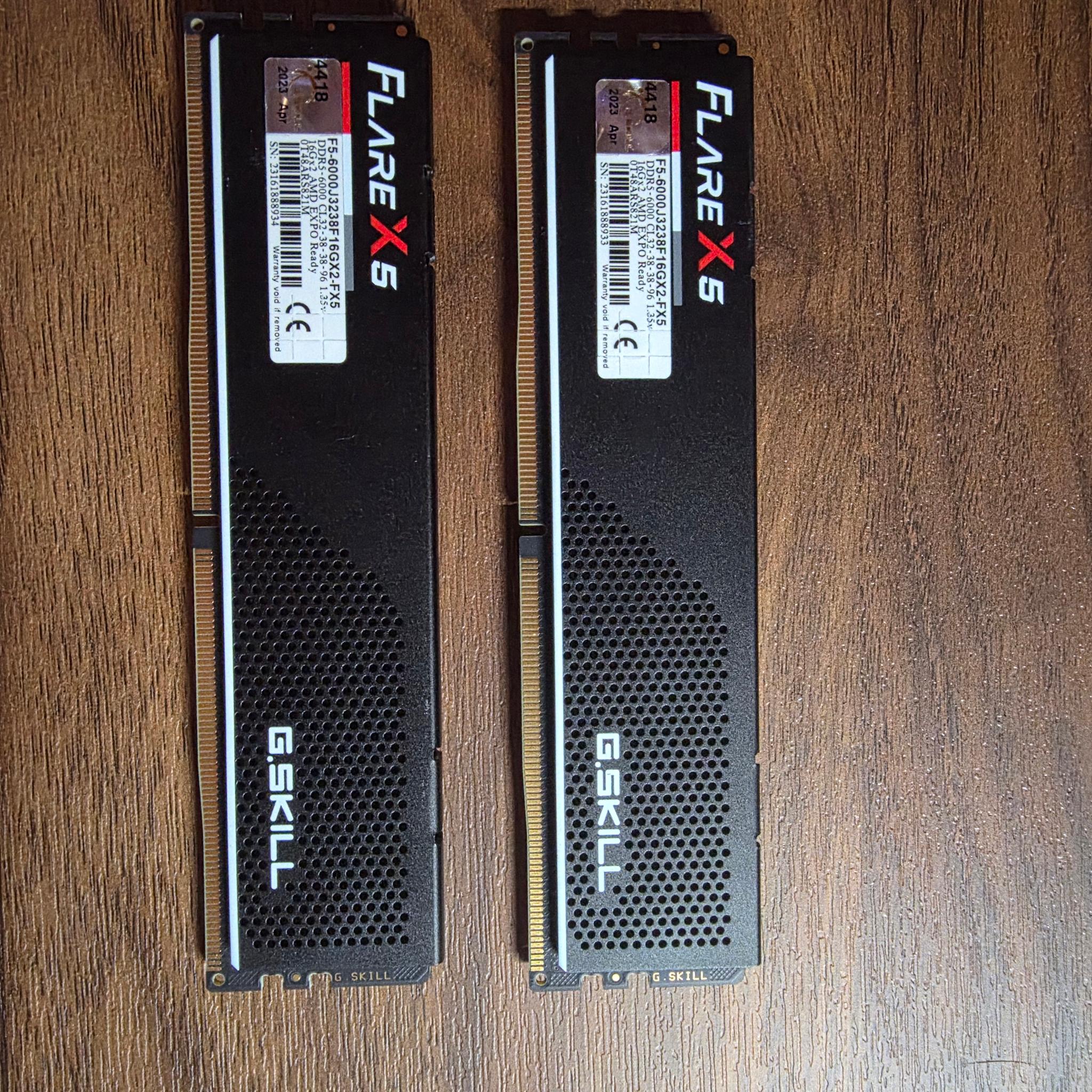 G.SKILL Flare X5 Series AMD EXPO 32GB (2 x 16GB) 288-Pin PC RAM DDR5 6000 LC32