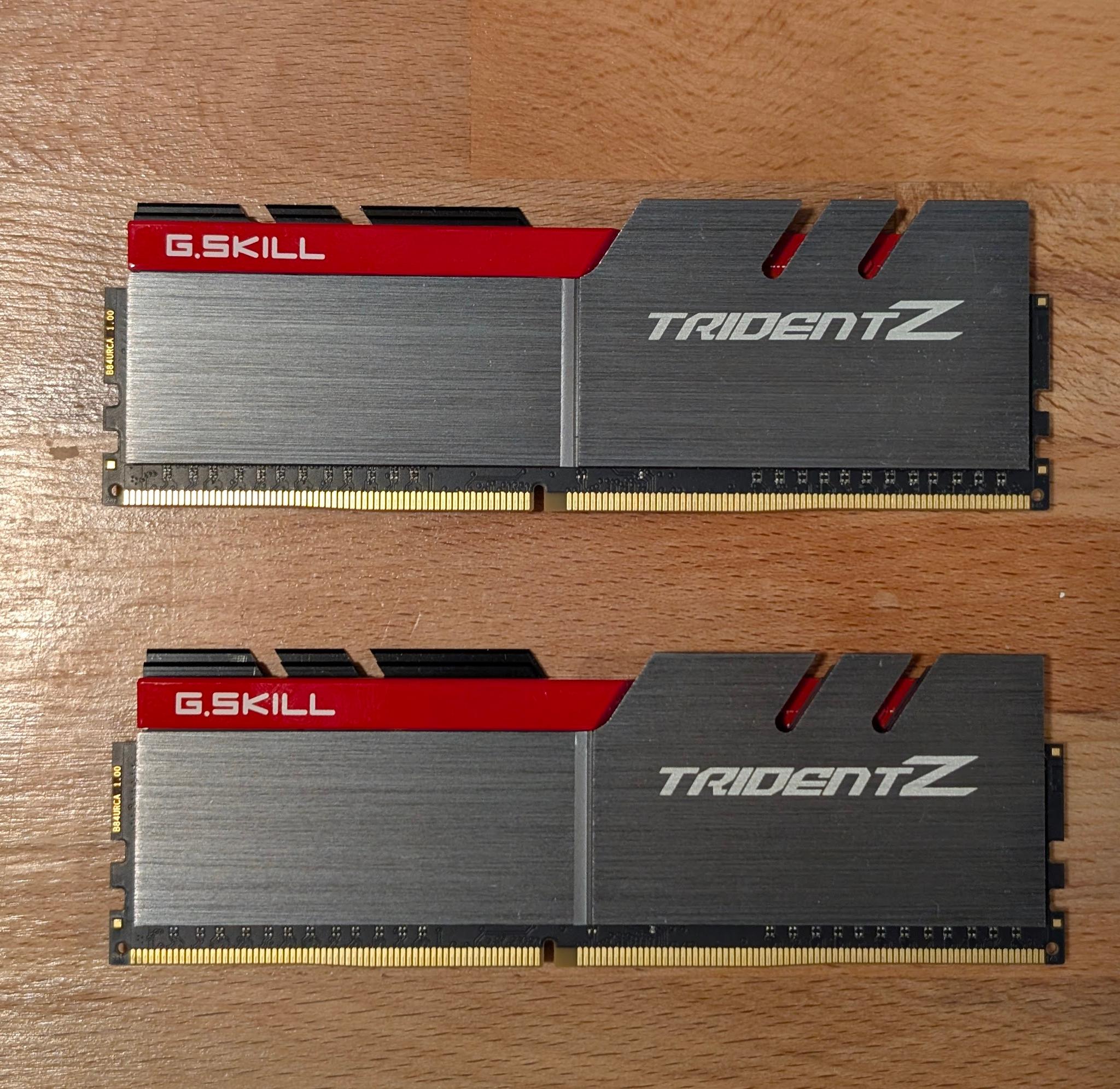 G.Skill Trident Z DDR4-3200 CL16-18-18-38 1.35V 16GB (2x8GB) (RED)