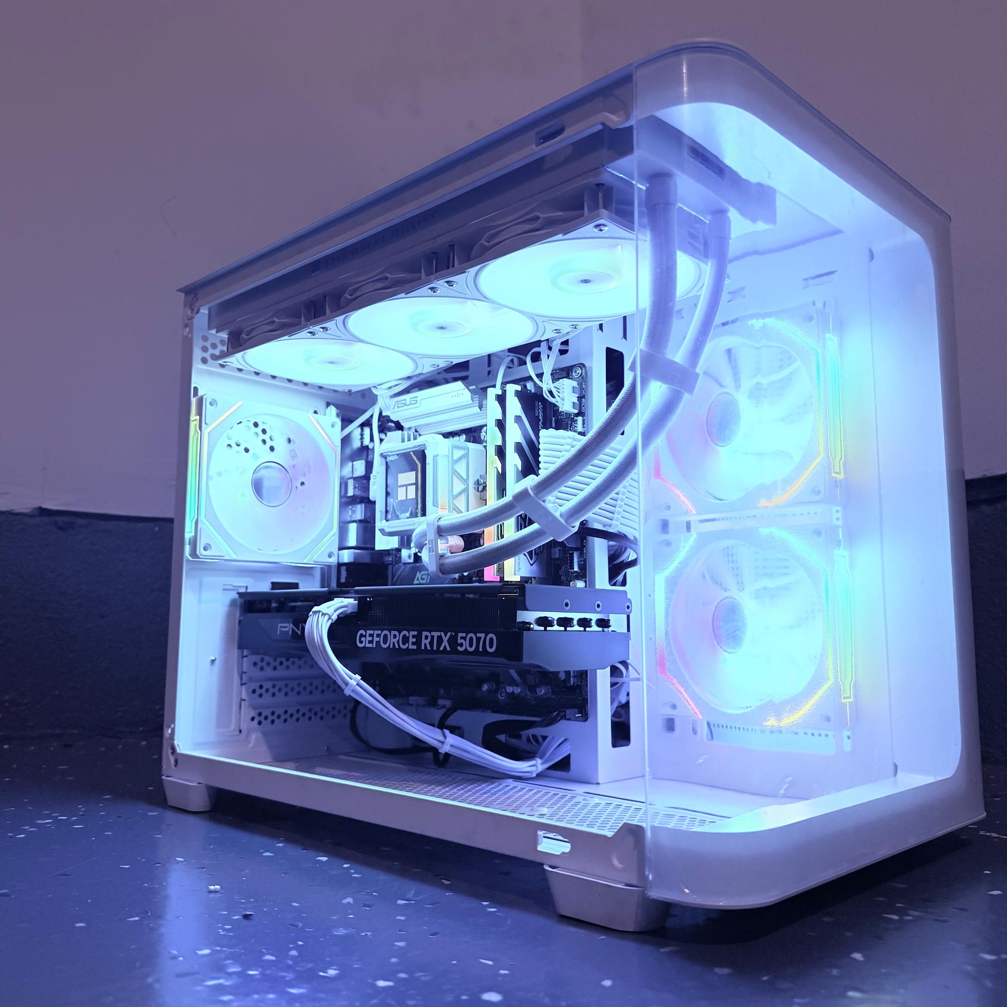 ⚪️"Crystal Frost🌈| 1440p Gaming | RTX 5070 | Ultra 7 265F | 32GB DDR5 | 1TB SSD | Free Shipping