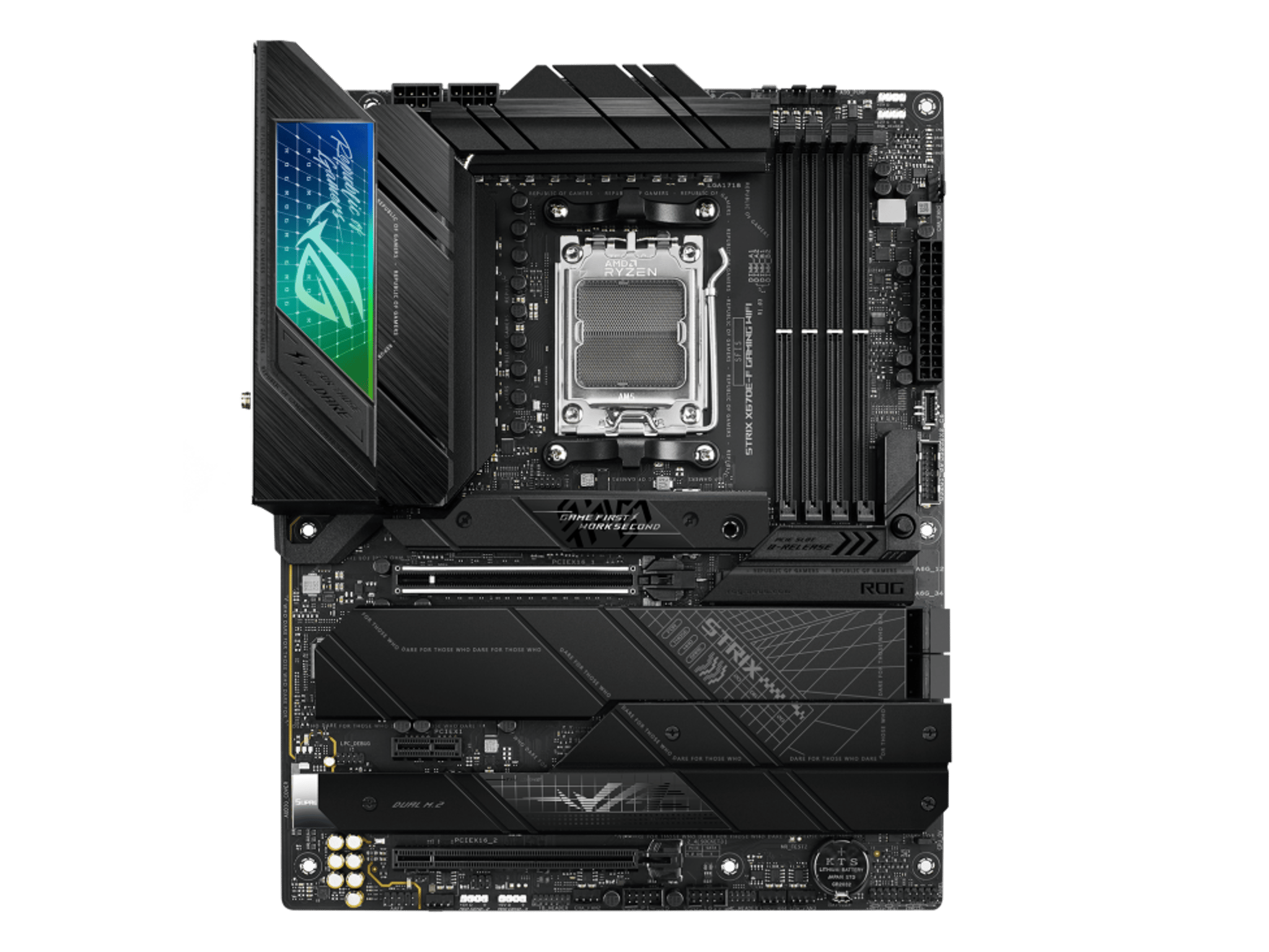 ASUS ROG STRIX X670E-F GAMING WIFI AMD AM5 X670 ATX M.2 Desktop Motherboard A