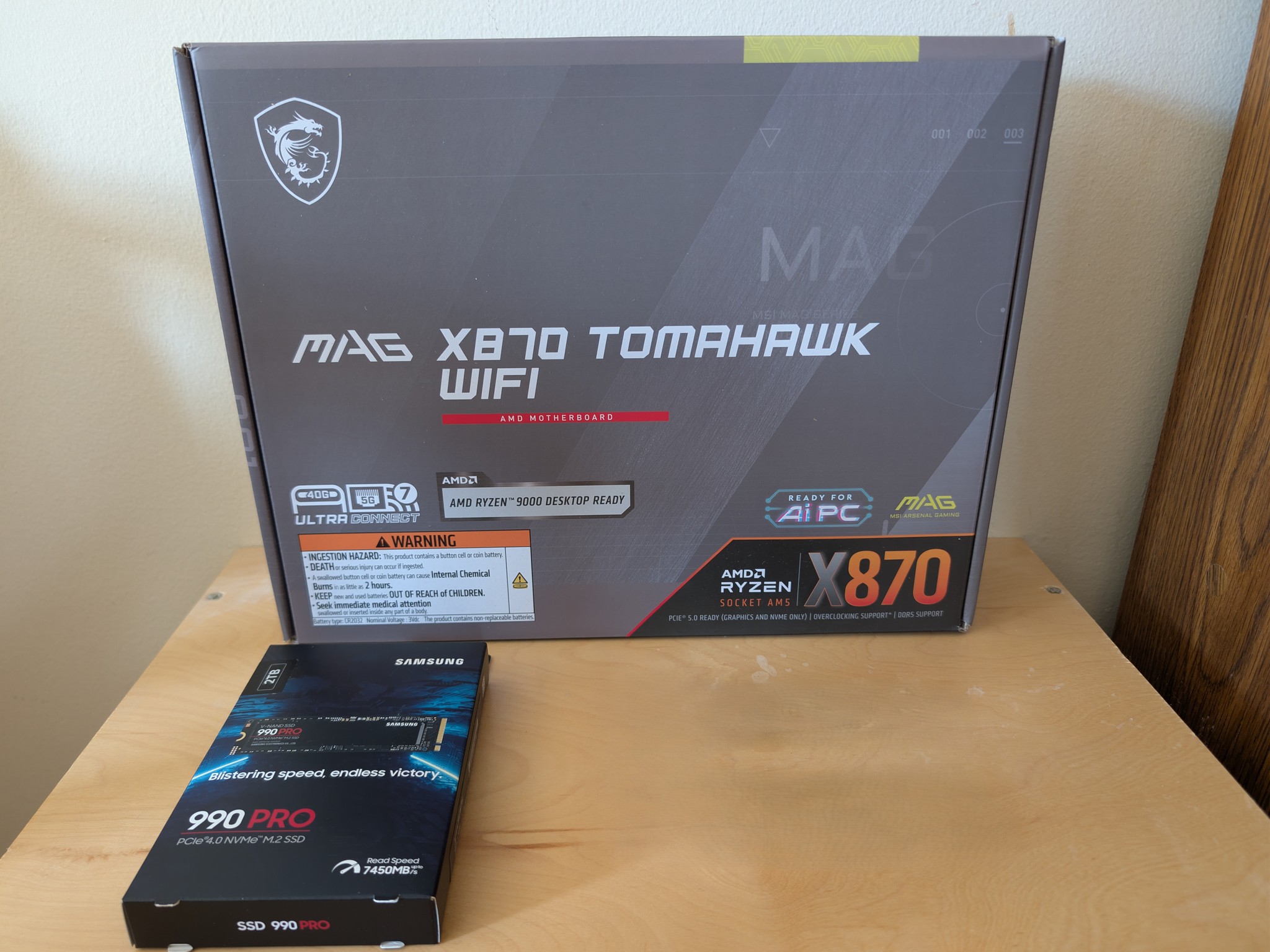 MSI X870 Tomahawk WiFi + Samsung 990 PRO 2TB Bundle