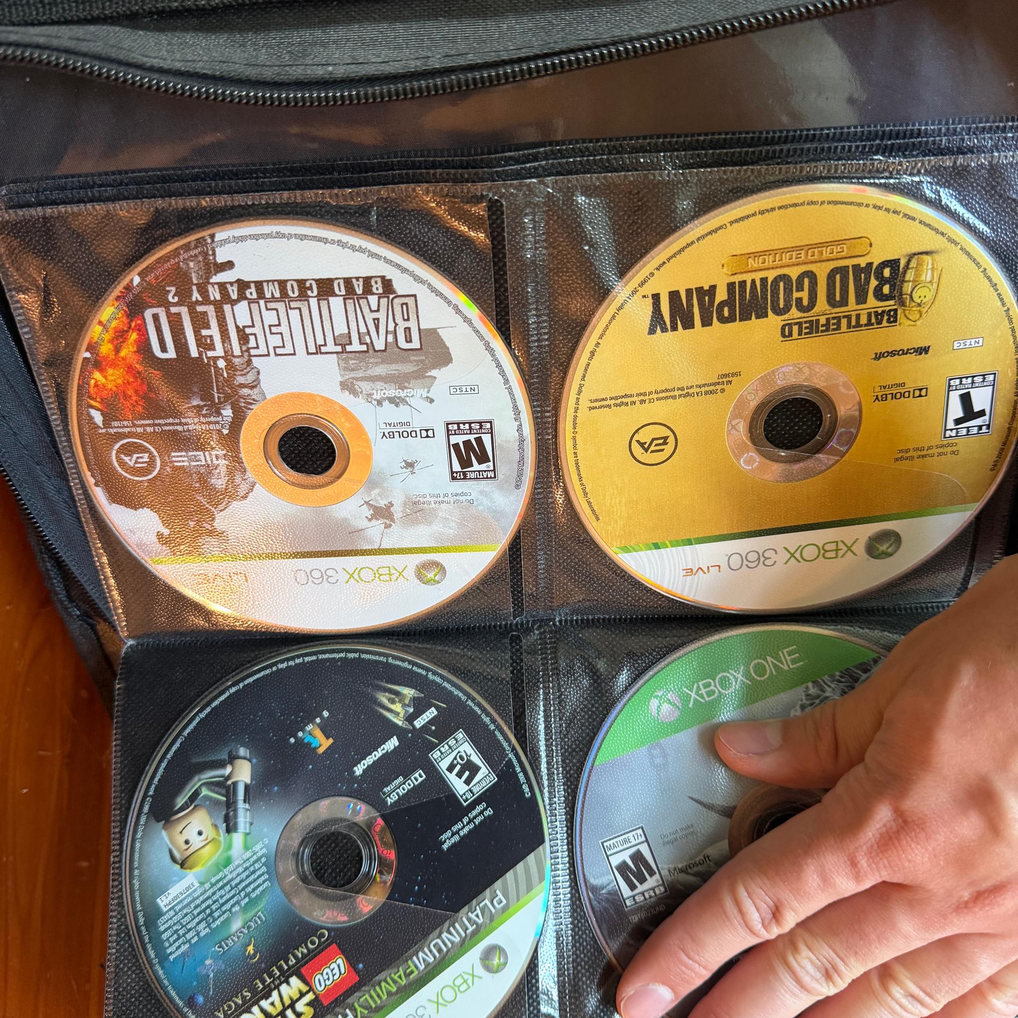 Xbox 360 E model w/ Games