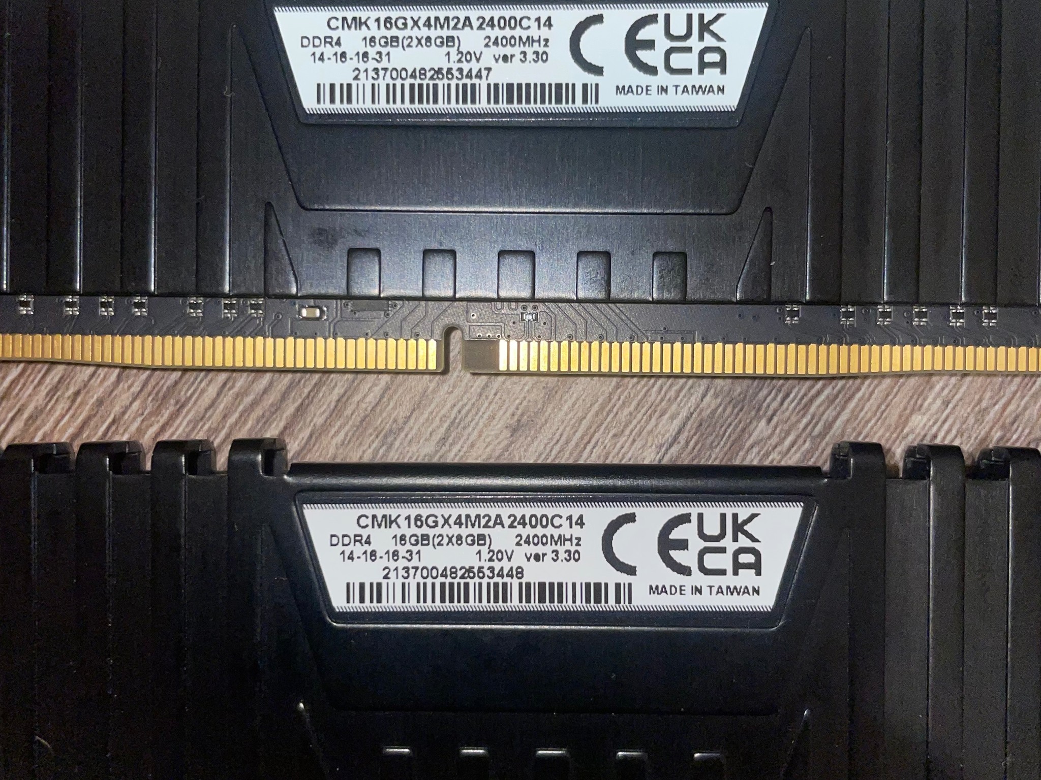 Black Corsair Vengeance DDR4 RAM