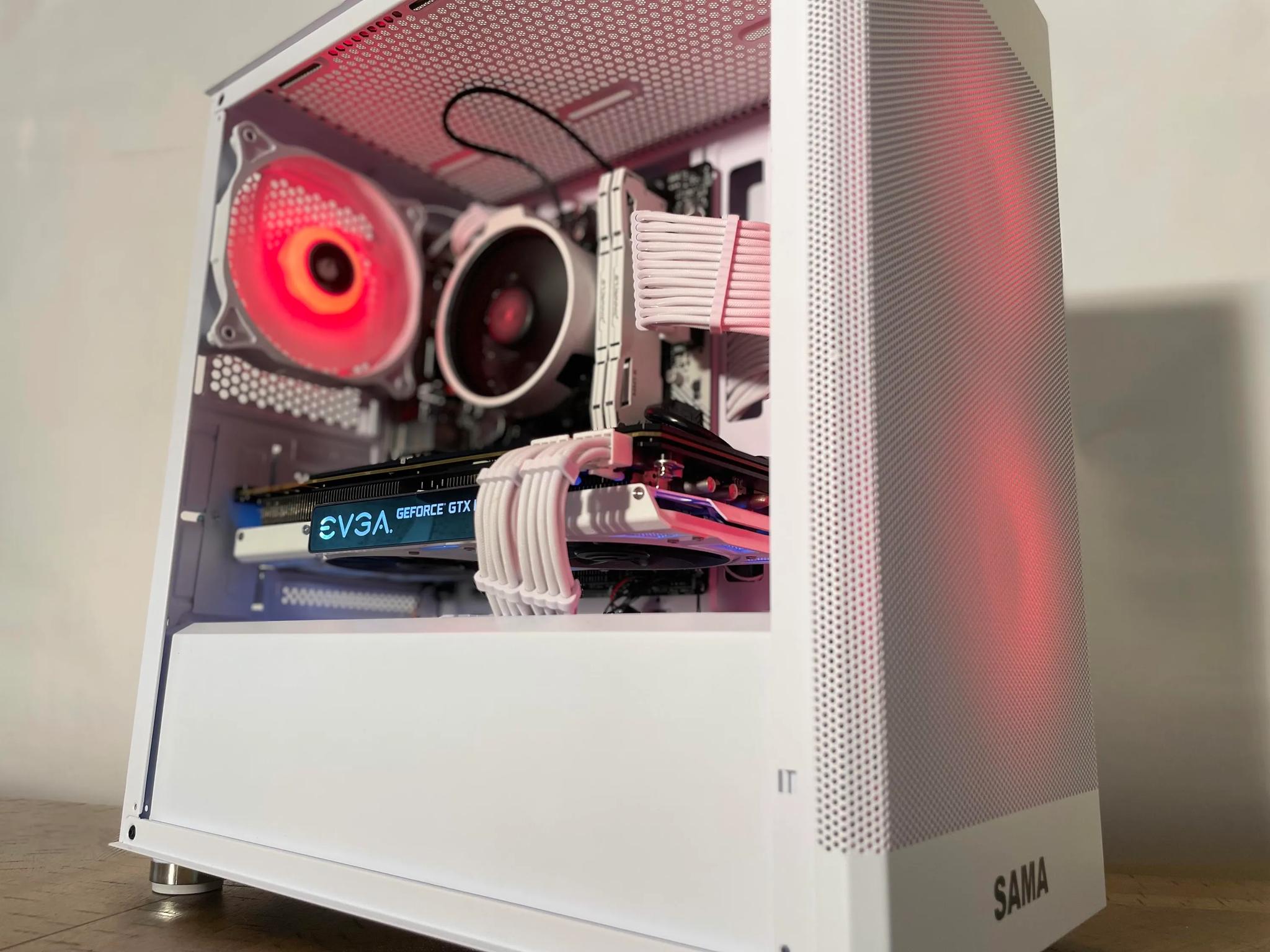 White RGB Gaming PC | Ryzen 5 3600 | GTX 1070 | 16GB DDR4 | 480GB SSD | Windows 11