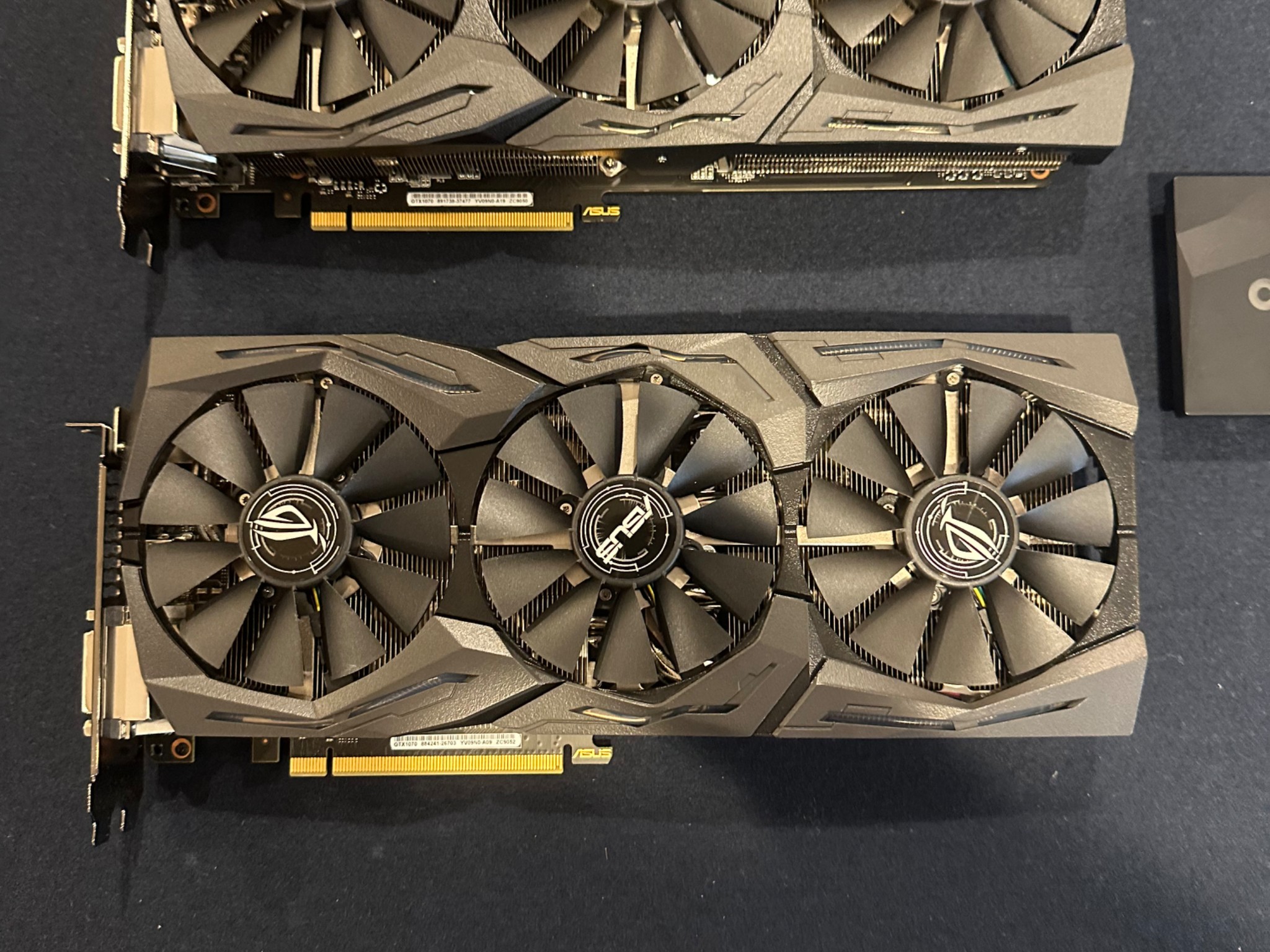 Asus ROG STRIX 1070ti 8gb (x2) SLI with Zotac Bridge