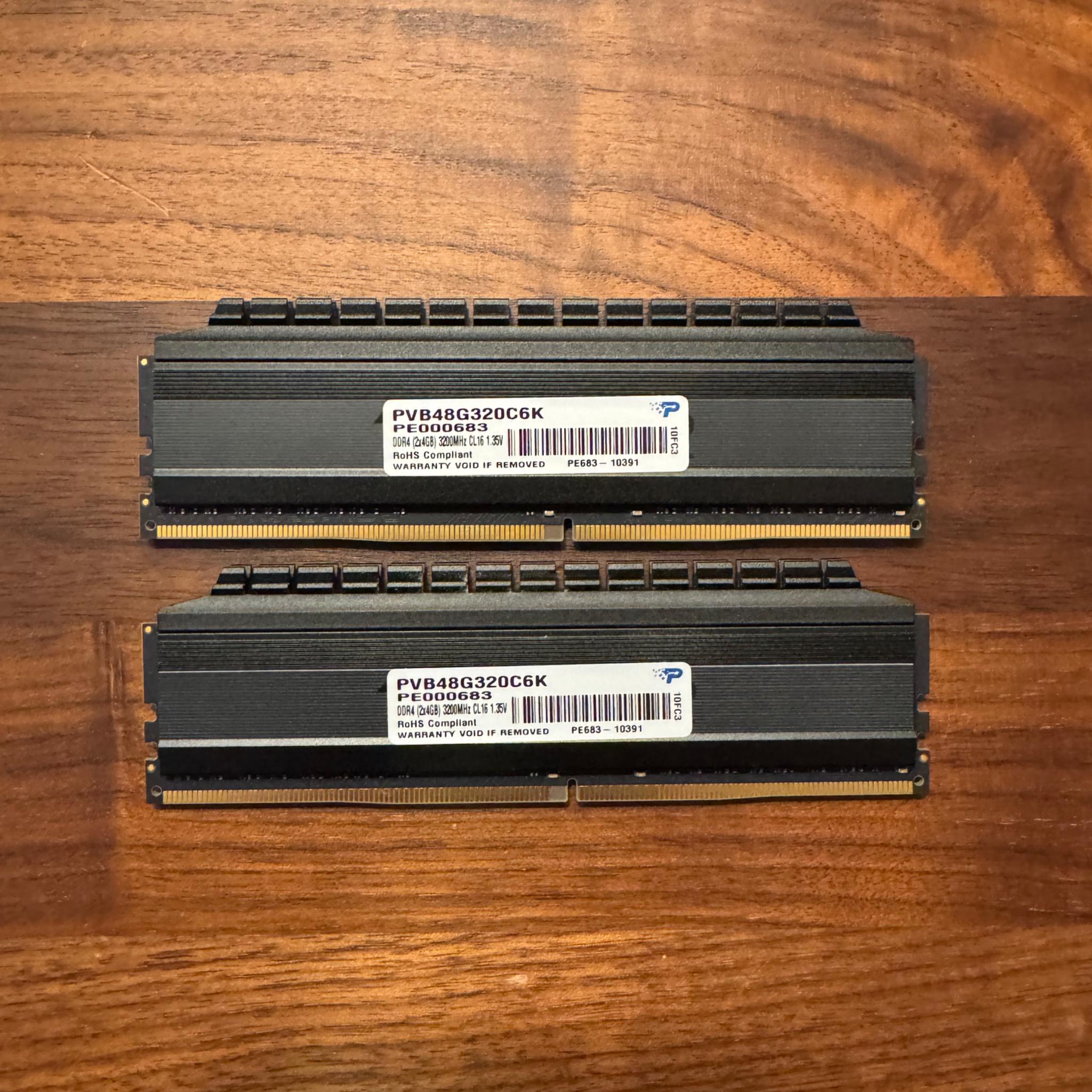 Patriot Viper 8GB Kit (2 x 4GB) 3200MHz DDR4