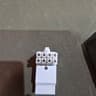 EZDIY-FAB Shield Series 8-Pin PCIe GPU Power Adapter 90-Degree Angled Connector Reverse Type White