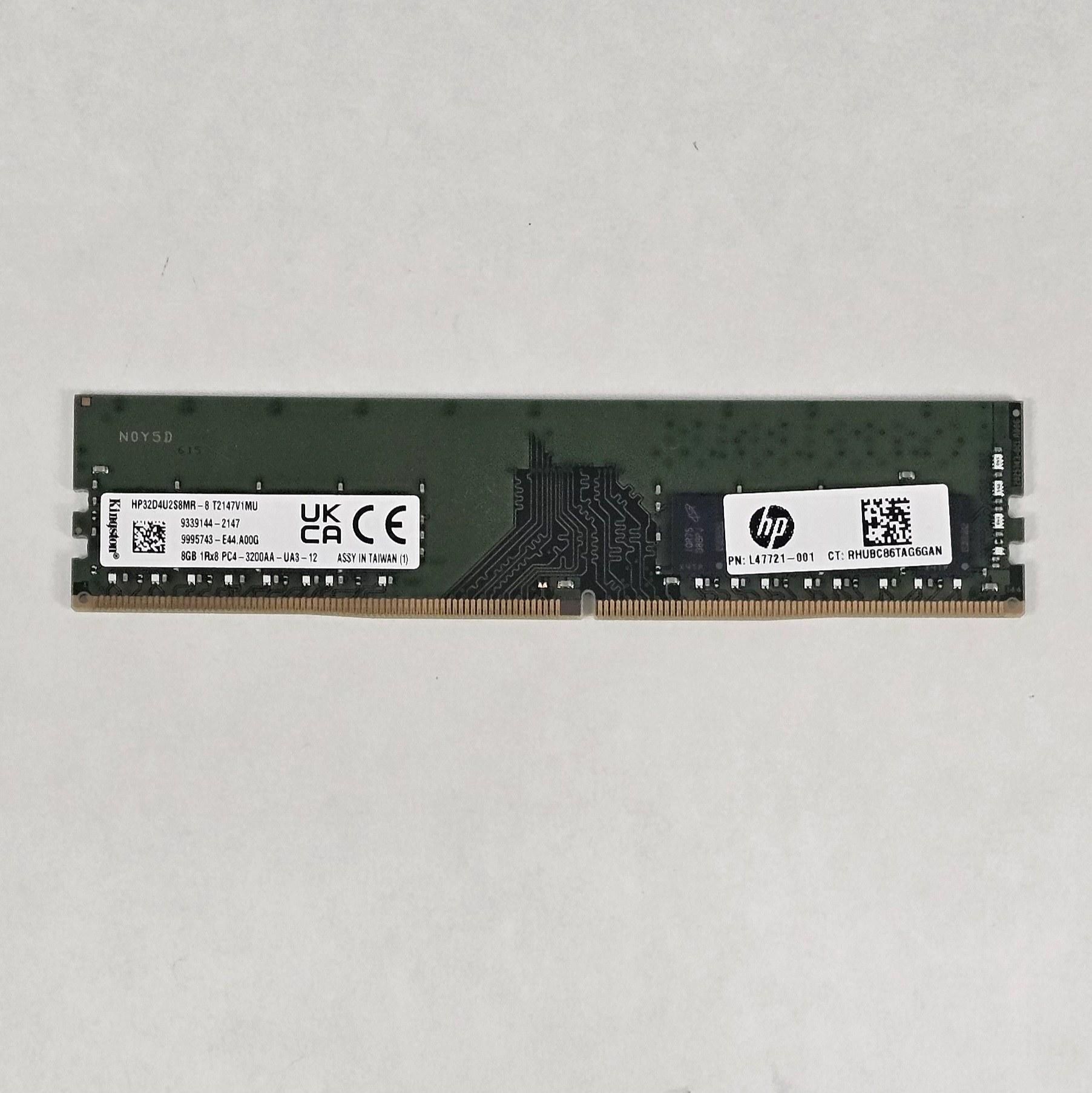 8GB DDR4 (1x8GB) 3200MT/s Kingston