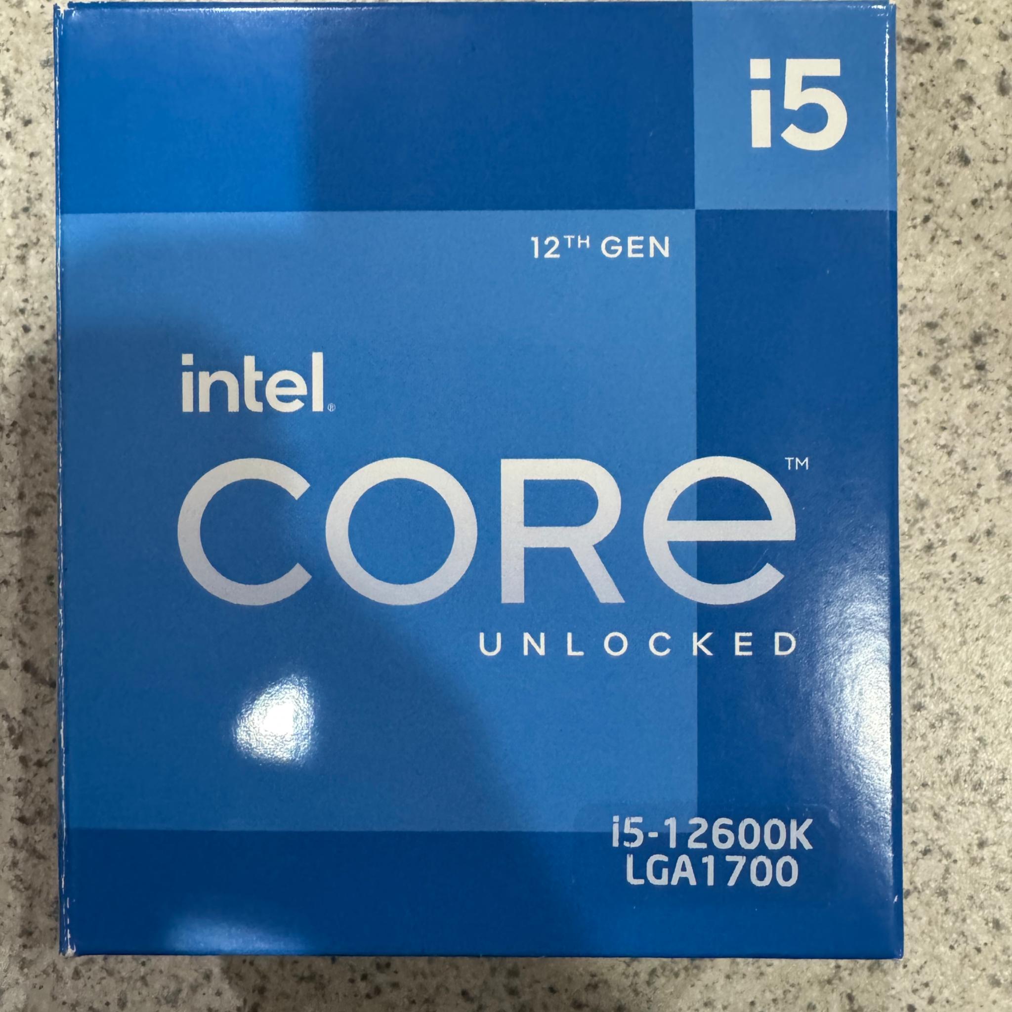 Intel 12th gen i5-12600k processor