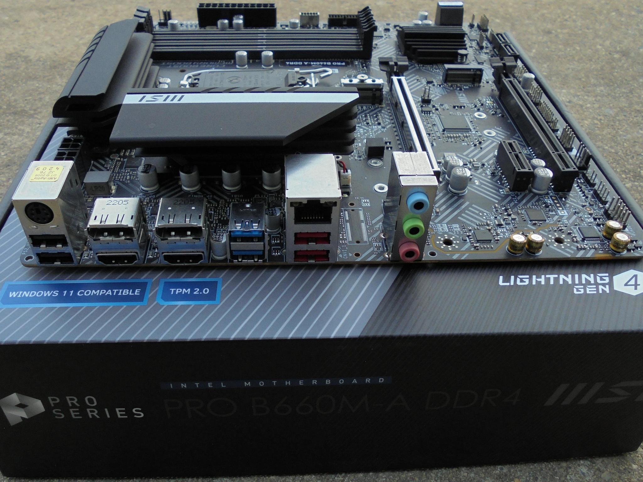 MSI Pro B660M-A DDR4 LGA1700 Micro ATX Motherboard