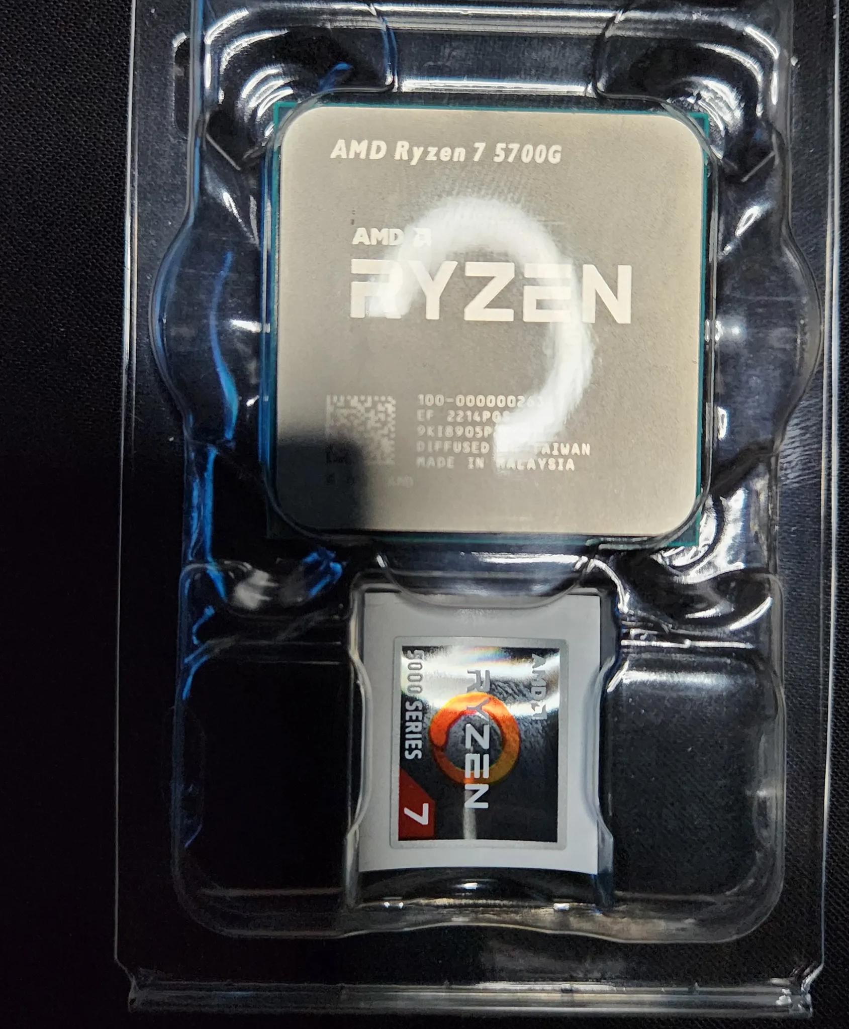 AMD Ryzen 7 5700G with Cooler/ like new