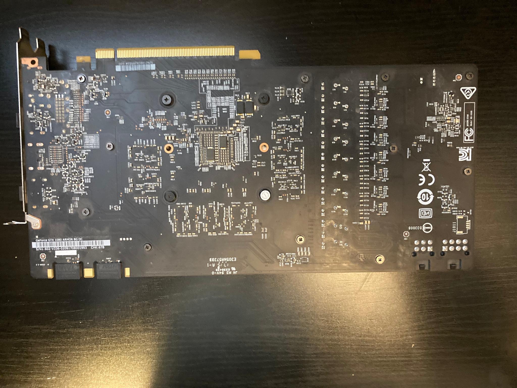 MSI ARMOR GeForce GTX 1080 8GB GDDR5X Graphics Card — Tested & Working