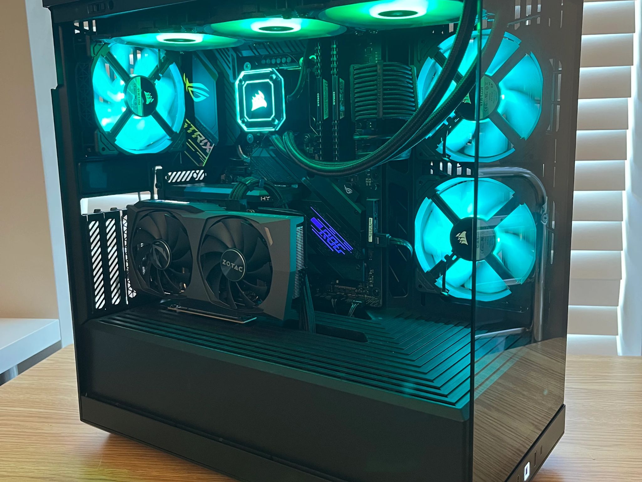 🔥⚫Black RGB Gaming PC | i7-10700K | RTX 3060TI | 32GB DDR4 | Wifi & BT⚫🔥