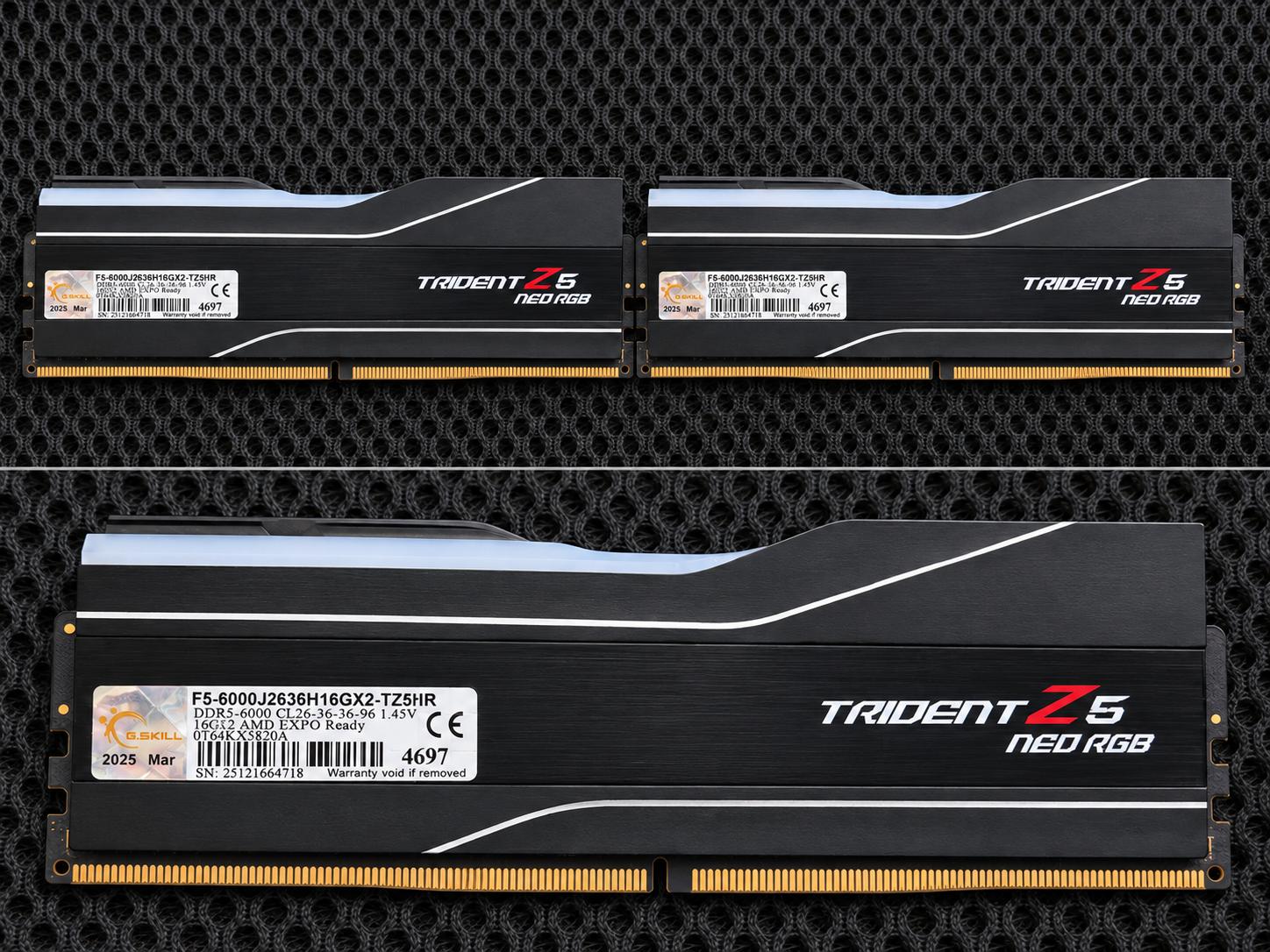 G.SKILL Trident Z5 Neo RGB DDR5 RAM (AMD EXPO) 32GB 6000MT/s CL26