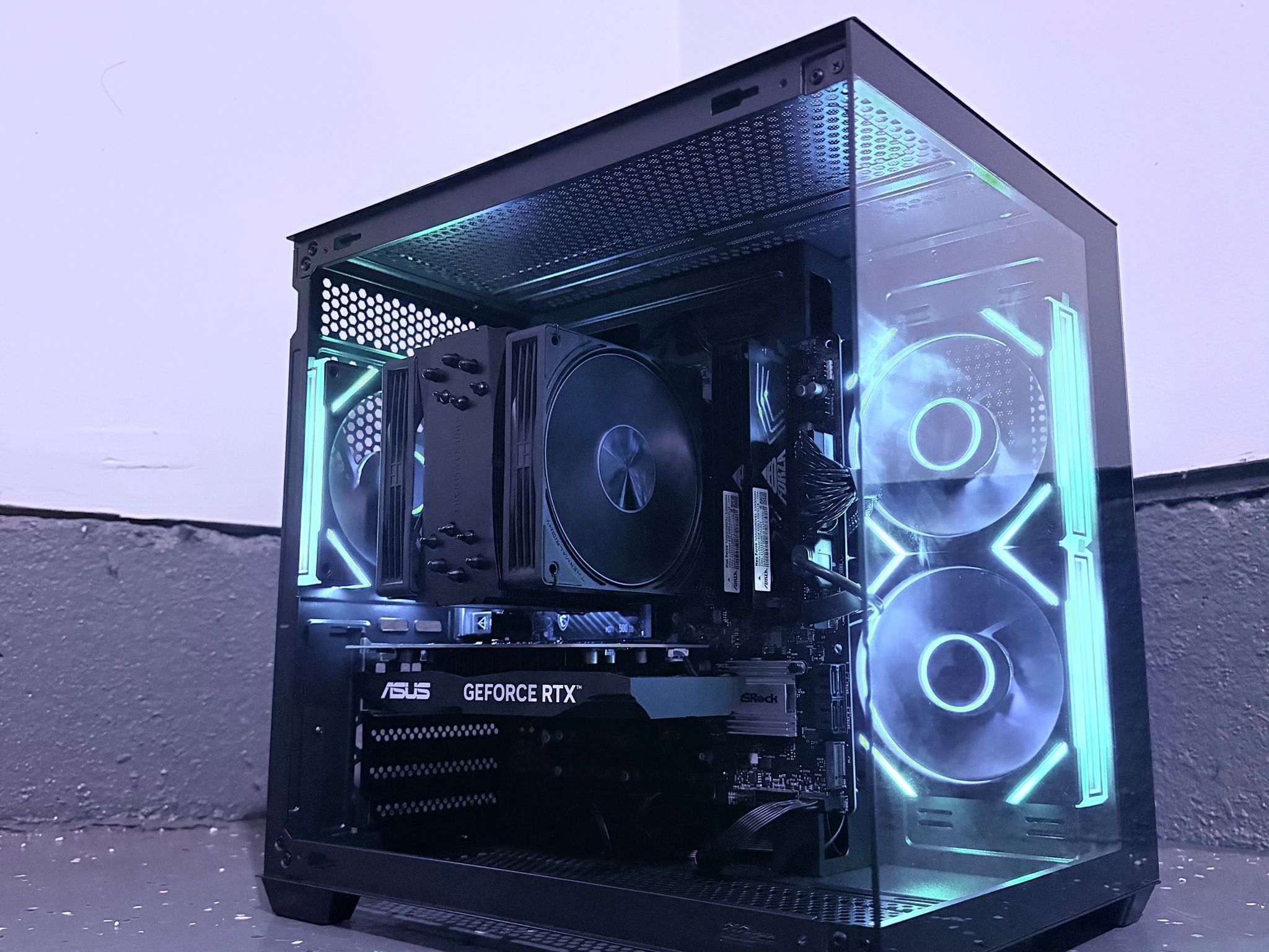⚫️"Obsidian Glow"🌈| 1080p Gaming | RTX 3050 | Ryzen 5 5500 | 16GB Ram | 500GB SSD | Free Shipping
