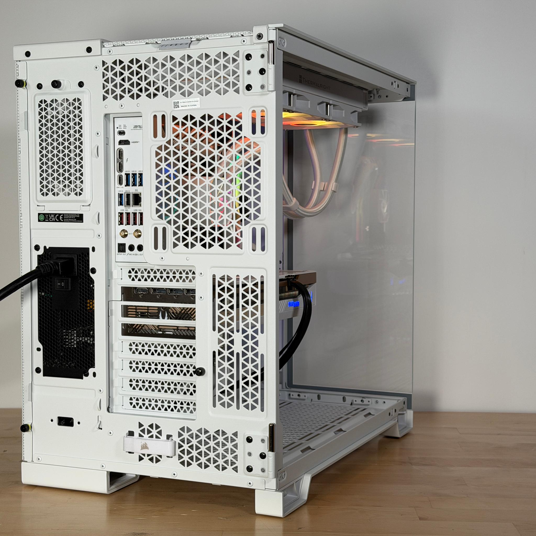 RTX 5070ti Intel Core Ultra 7 265kf All White Gaming PC