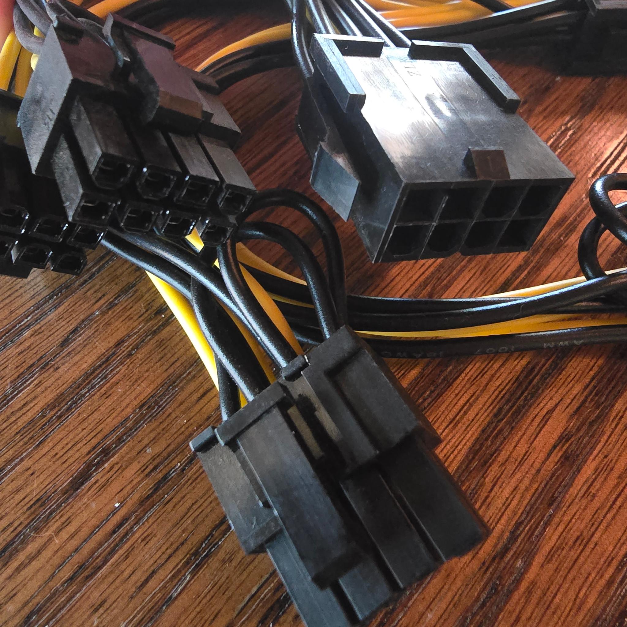 Power Cable 8 Pin Dual PCIe 8 Pin (6+2) Graphics Card PCI Express Power Adapter GPU VGA Y-Splitter