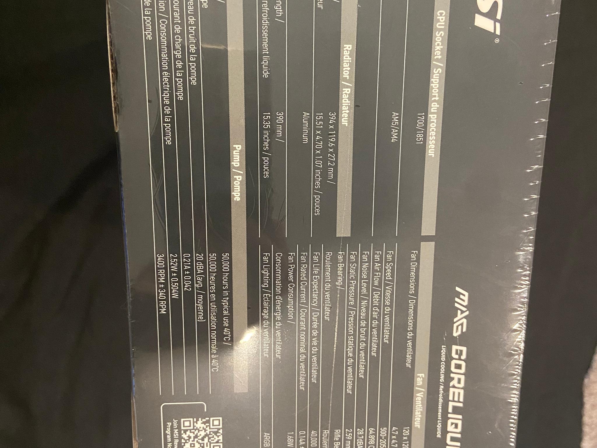 MSI MAG CORELIQUID A15 360mm AIO