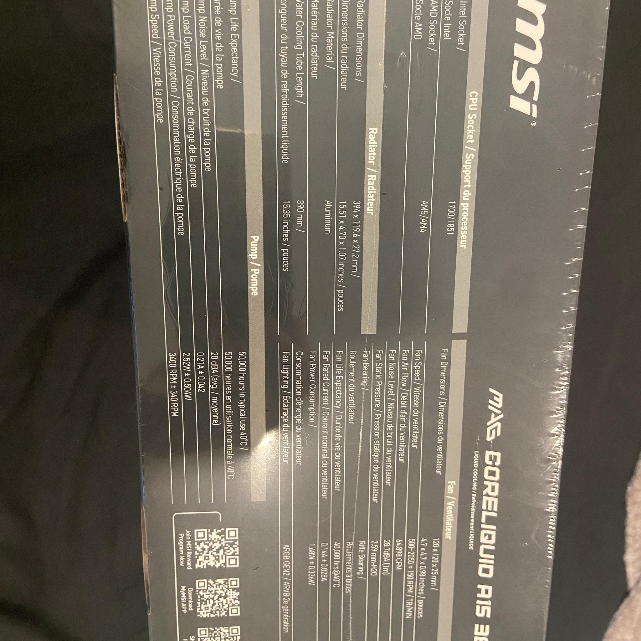 MSI MAG CORELIQUID A15 360mm AIO
