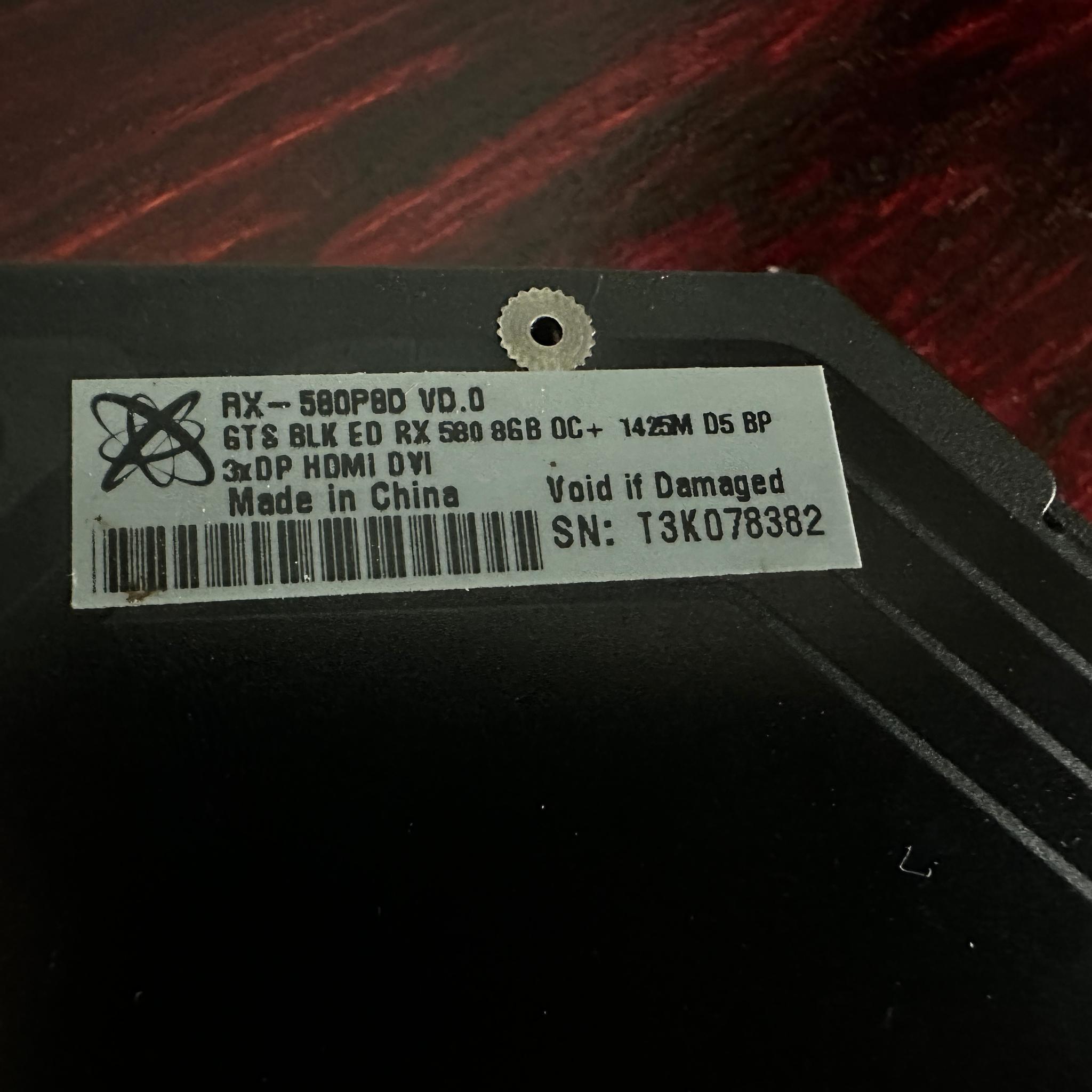 XFX GTS Black Edition Radeon RX 580 | 8GB