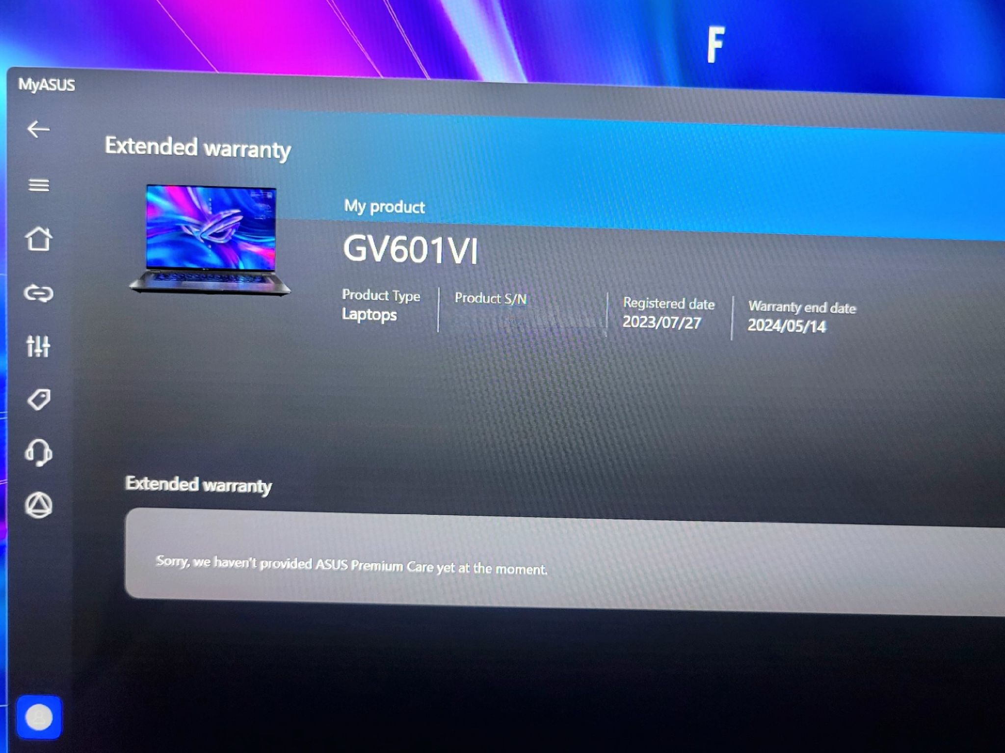 ASUS ROG Flow X16 Gaming Laptop QHD+ RTX 4070 Intel Core i9 32GB RAM 1TB SSD