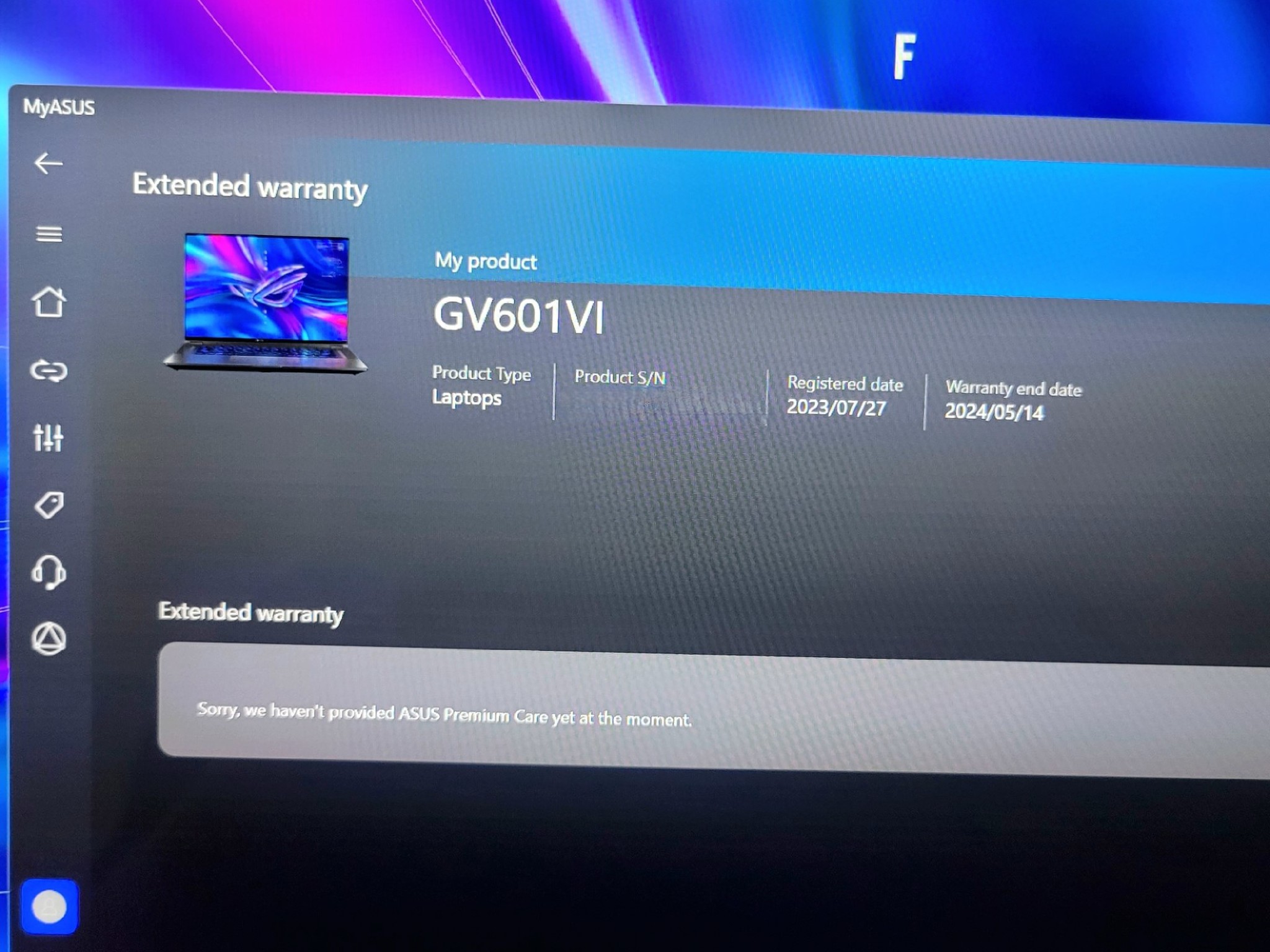 ASUS ROG Flow X16 Gaming Laptop QHD+ RTX 4070 Intel Core i9 32GB RAM 1TB SSD