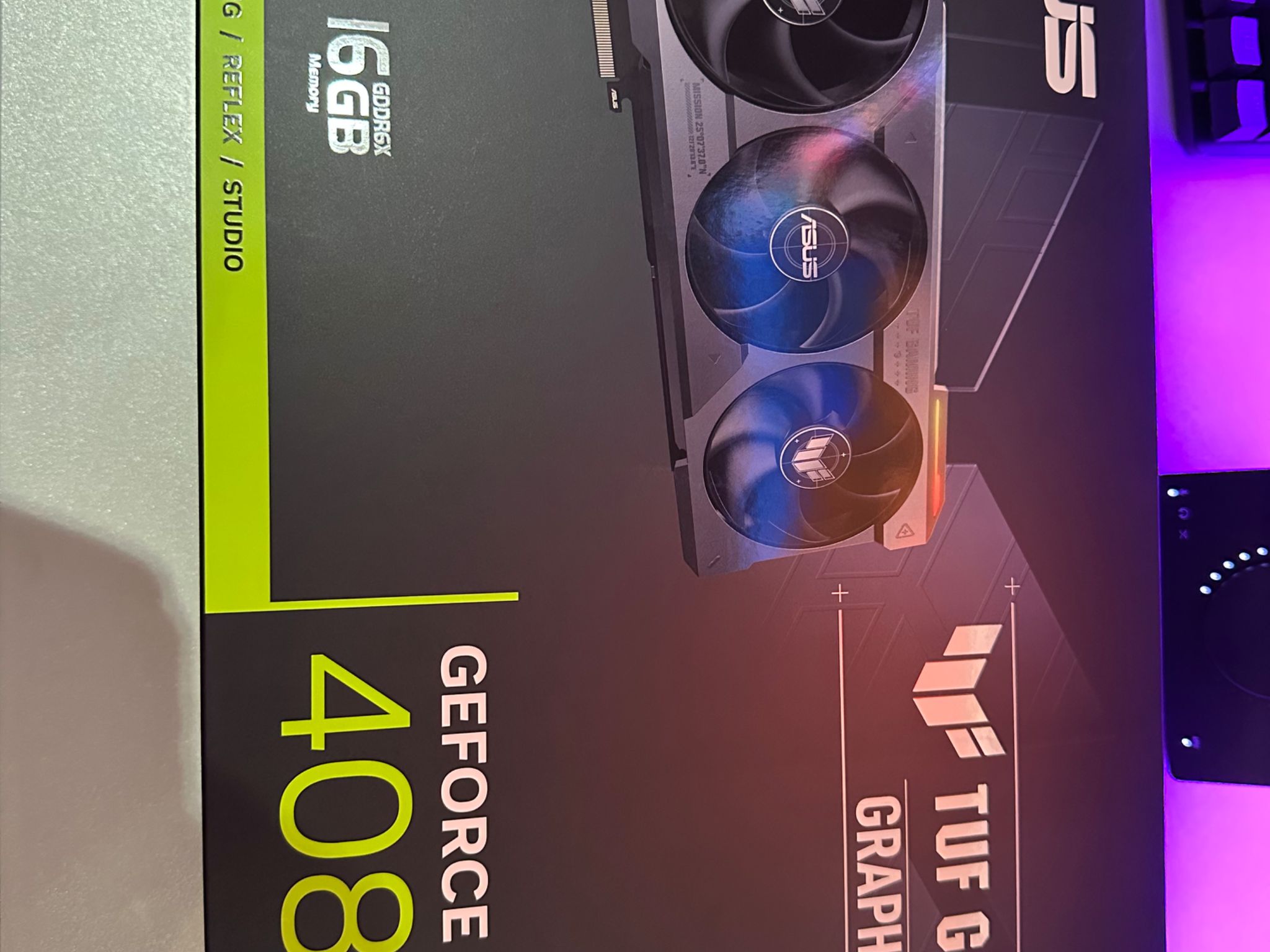 ASUS TUF Gaming GeForce RTX 4080 16GB GDDR6X – Excellent Condition