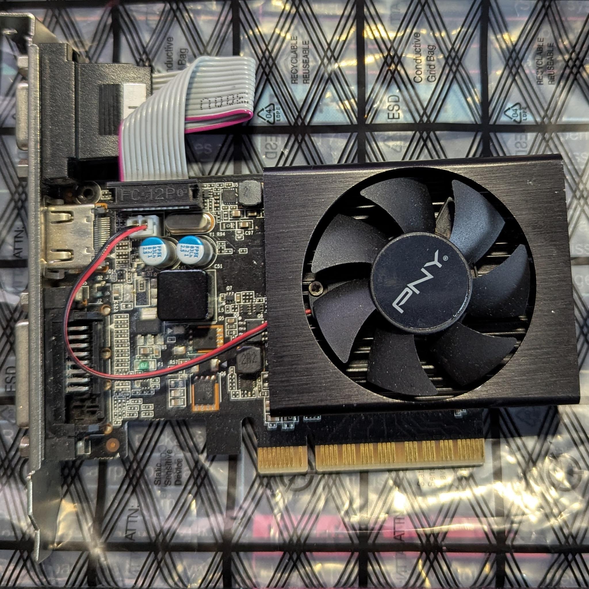 PNY NVIDIA GEFORCE GT 710 2GB DDR3 GRAPHICS CARD Low Profile